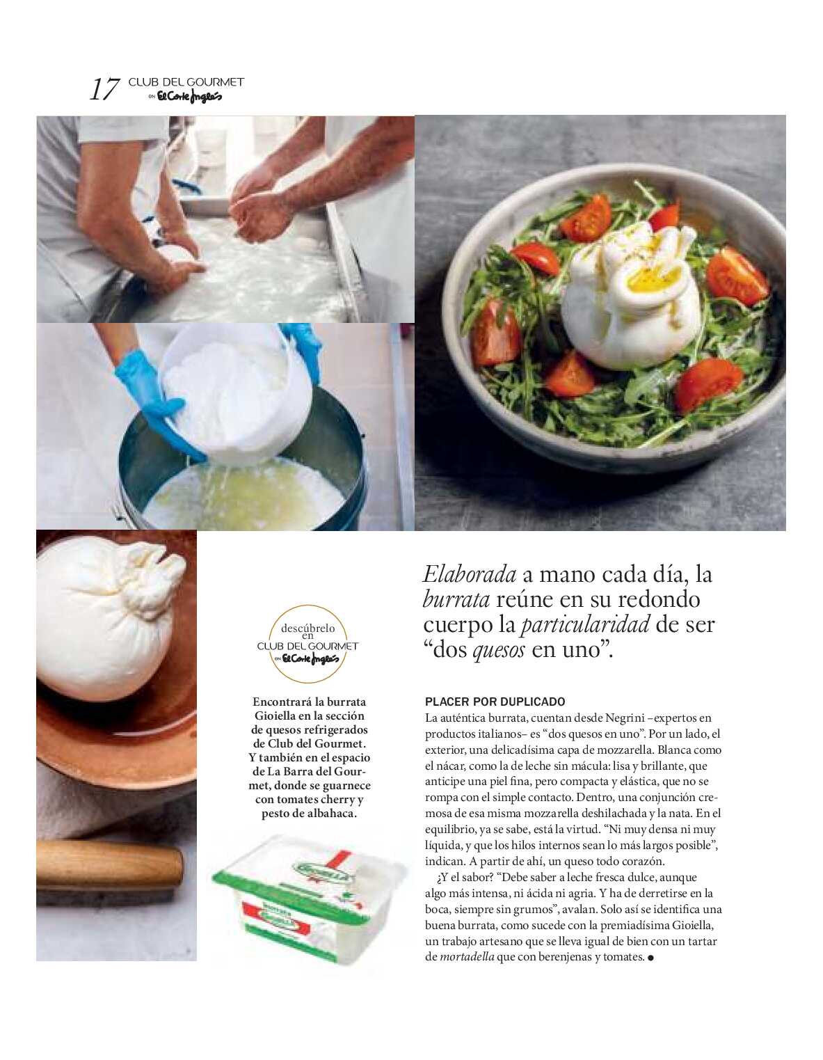 Gourmet magazine El Corte Inglés. Página 17