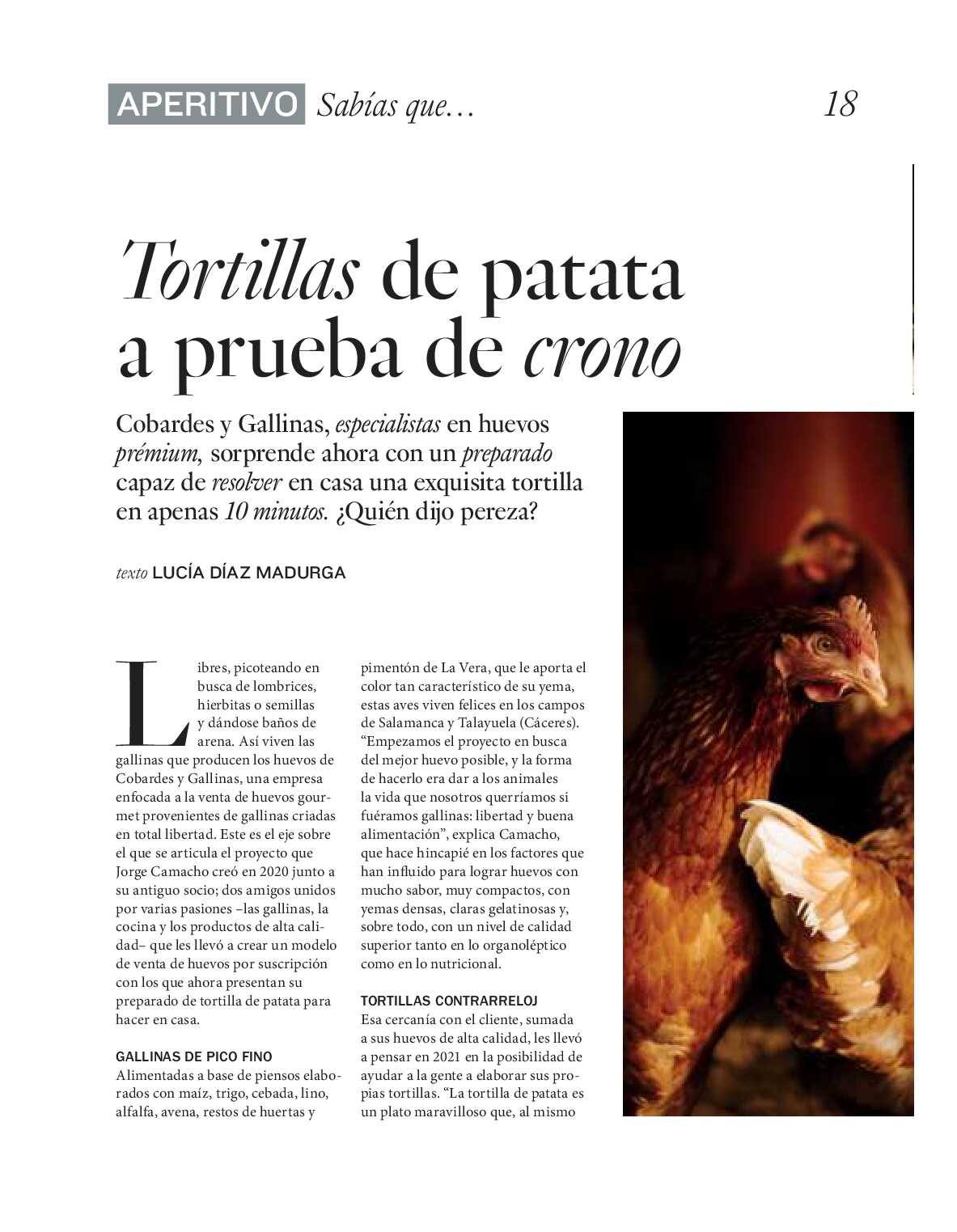 Gourmet magazine El Corte Inglés. Página 18