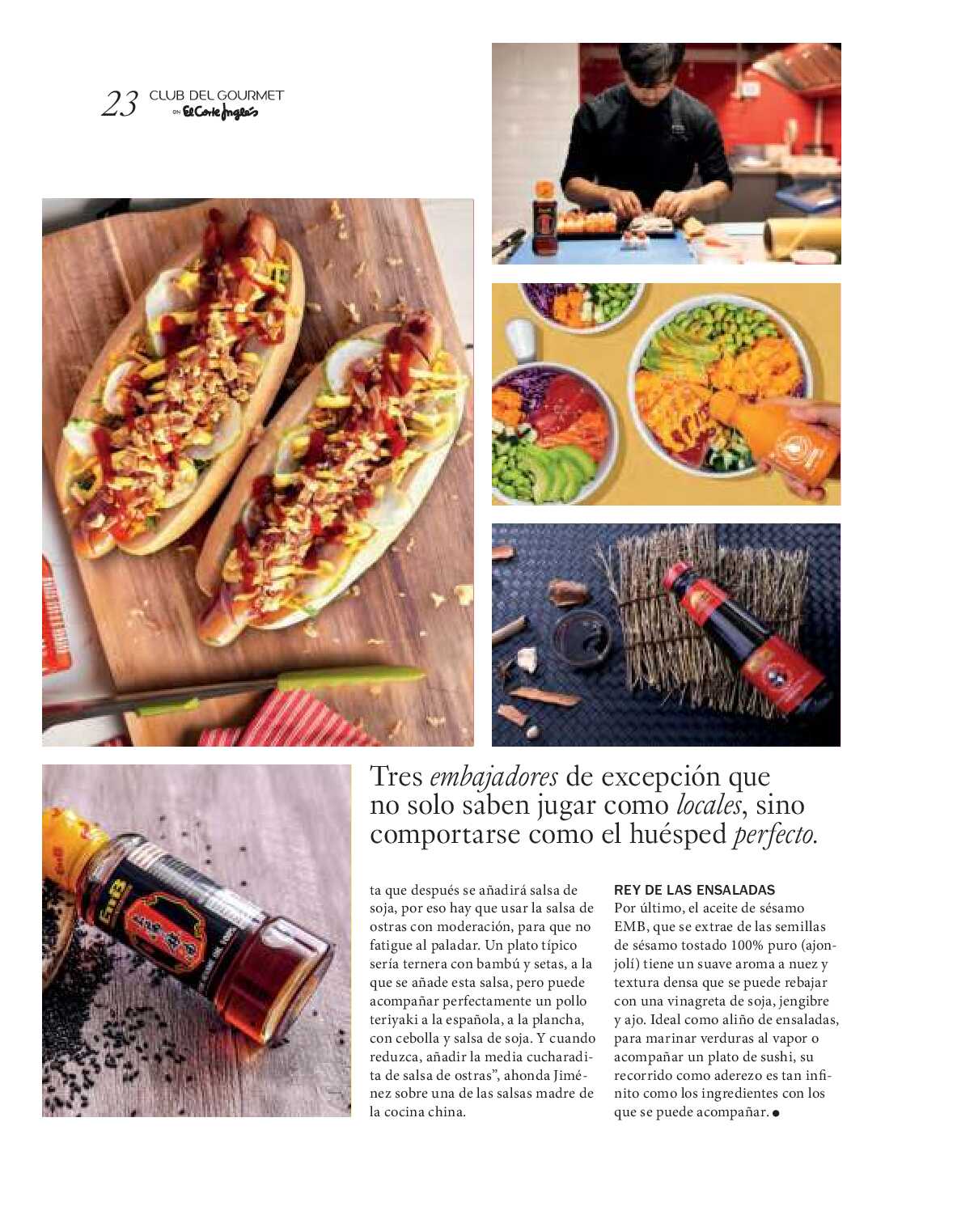 Gourmet magazine El Corte Inglés. Página 23