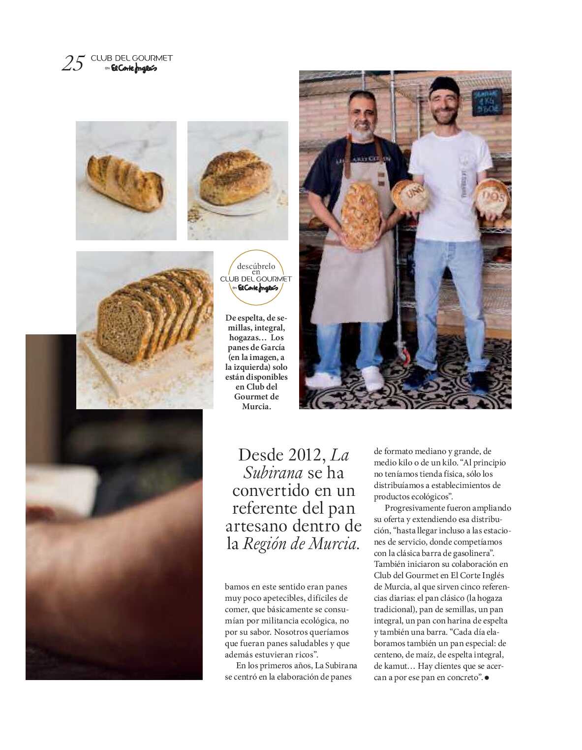 Gourmet magazine El Corte Inglés. Página 25