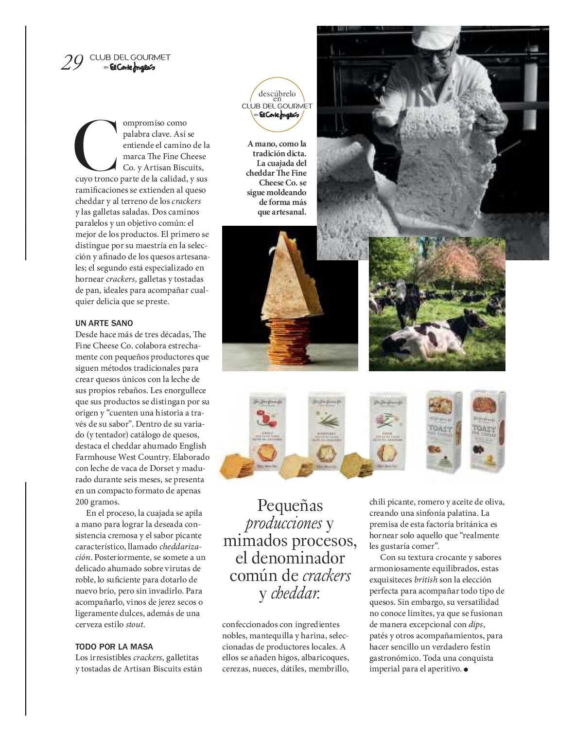 Gourmet magazine El Corte Inglés. Página 29