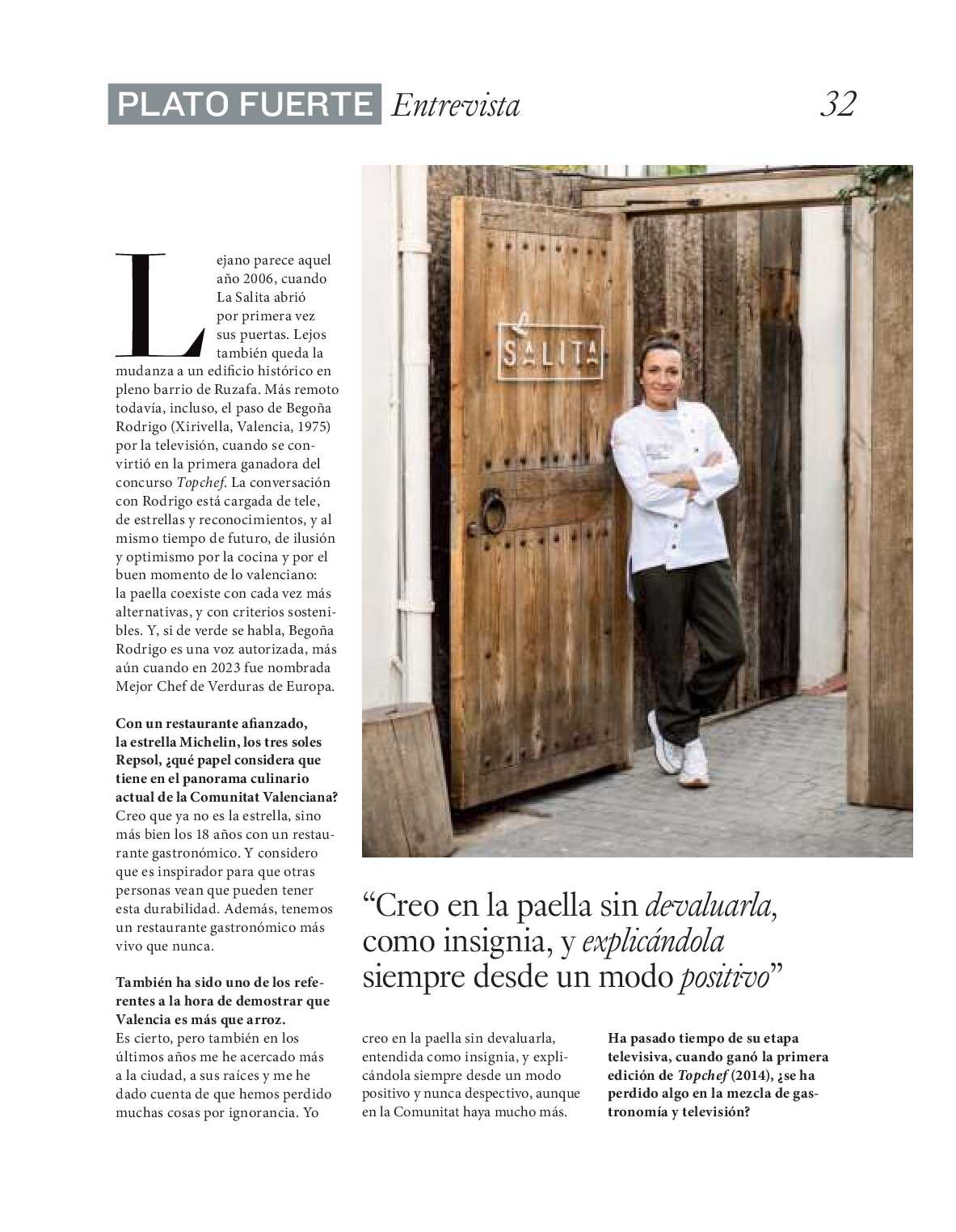 Gourmet magazine El Corte Inglés. Página 32