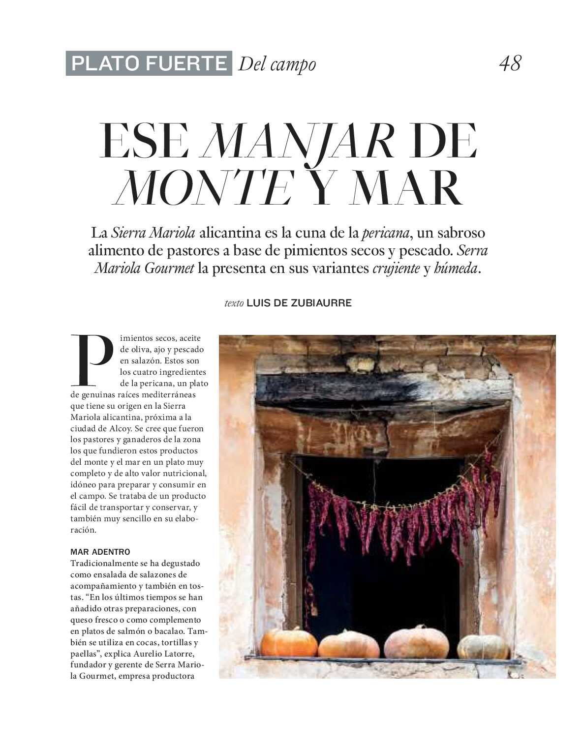 Gourmet magazine El Corte Inglés. Página 48