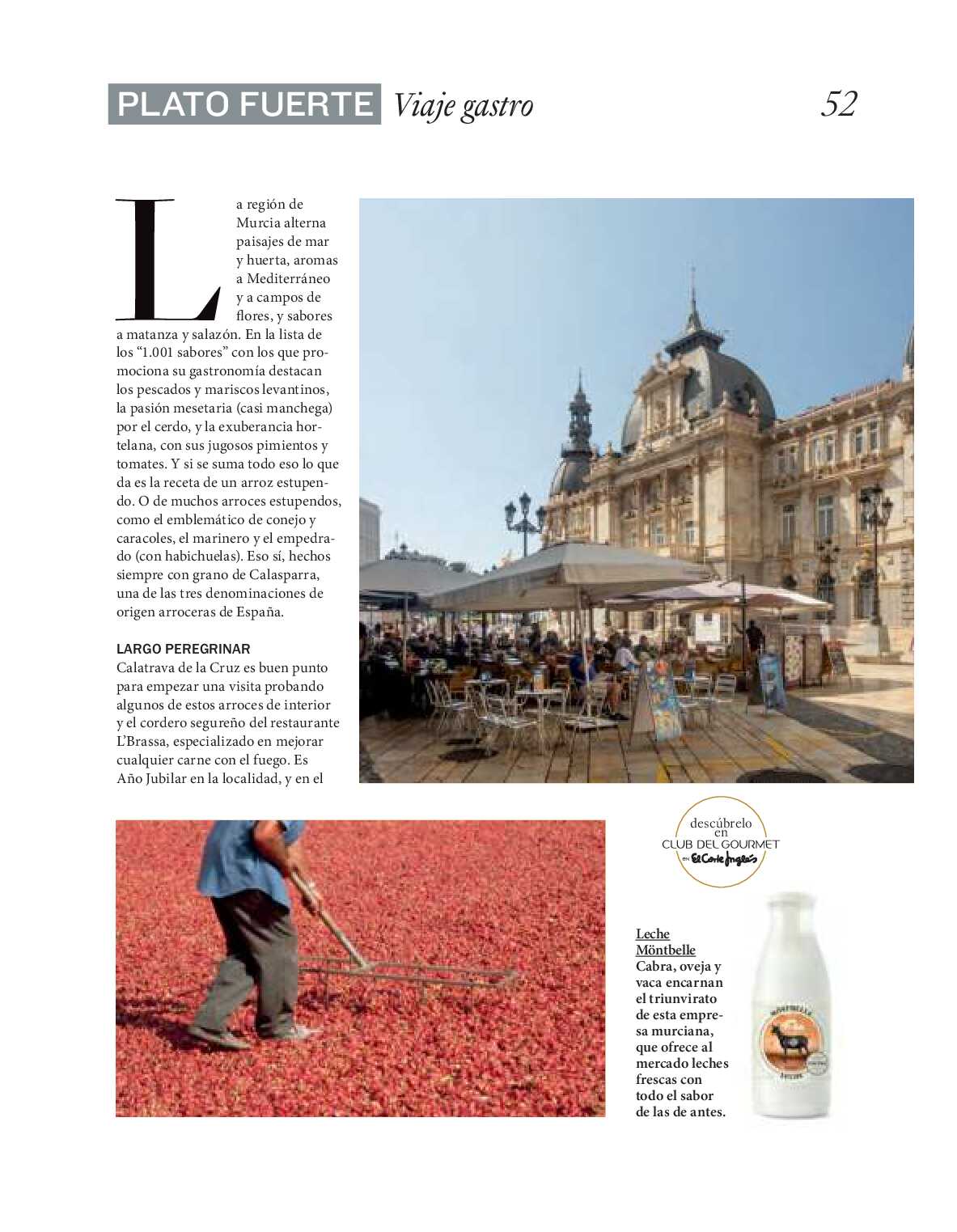 Gourmet magazine El Corte Inglés. Página 52