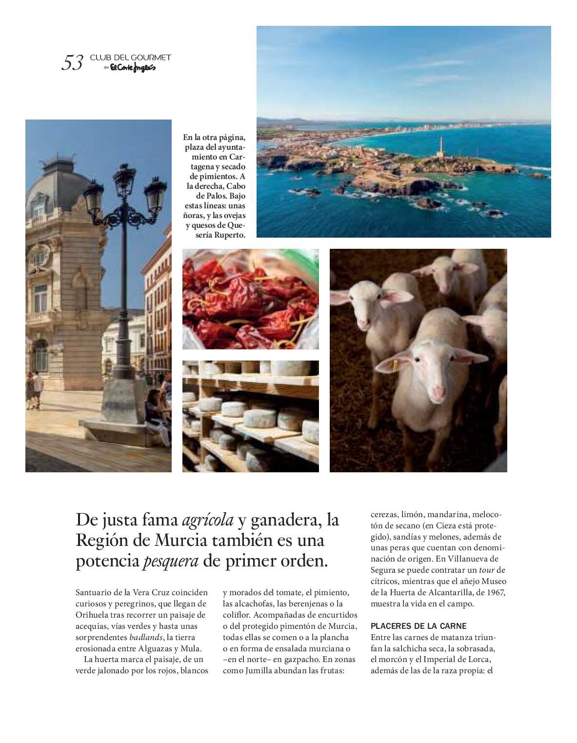 Gourmet magazine El Corte Inglés. Página 53