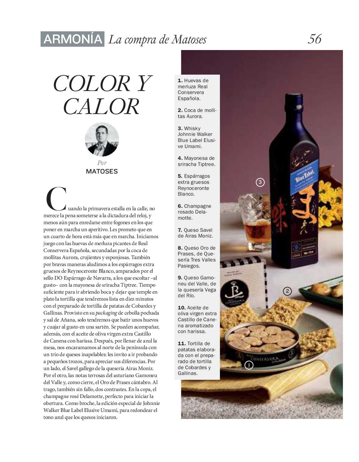 Gourmet magazine El Corte Inglés. Página 56