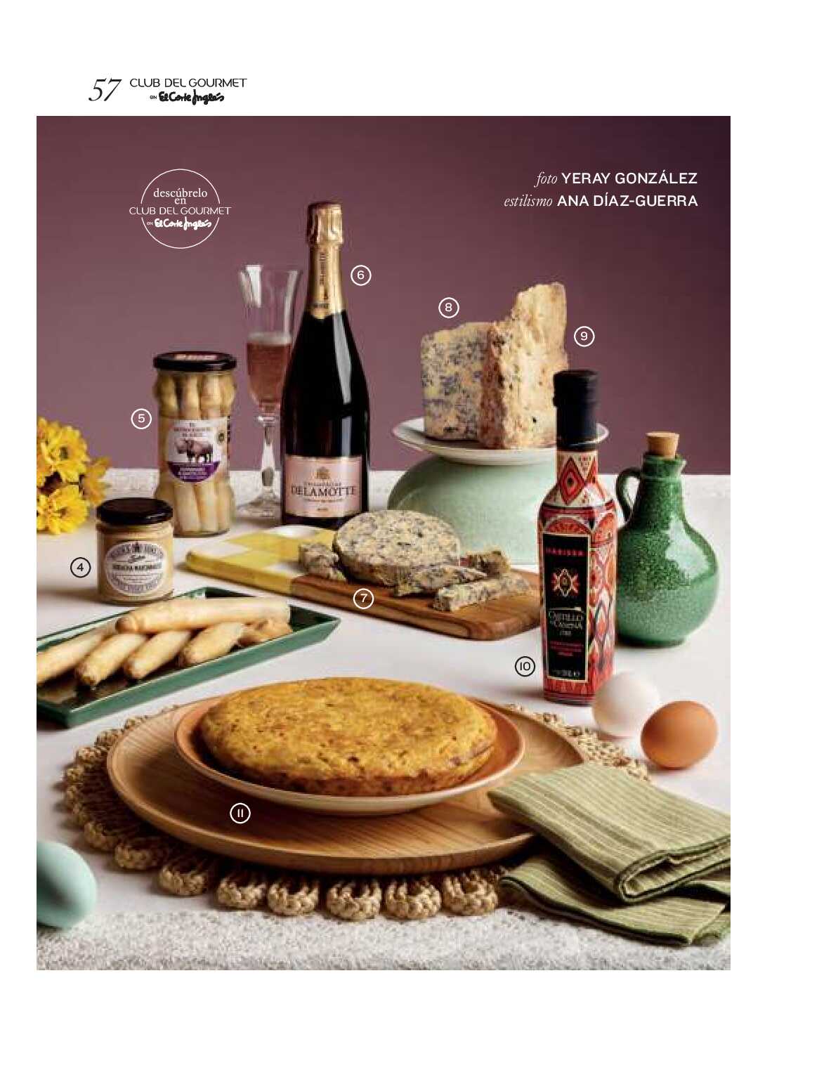 Gourmet magazine El Corte Inglés. Página 57