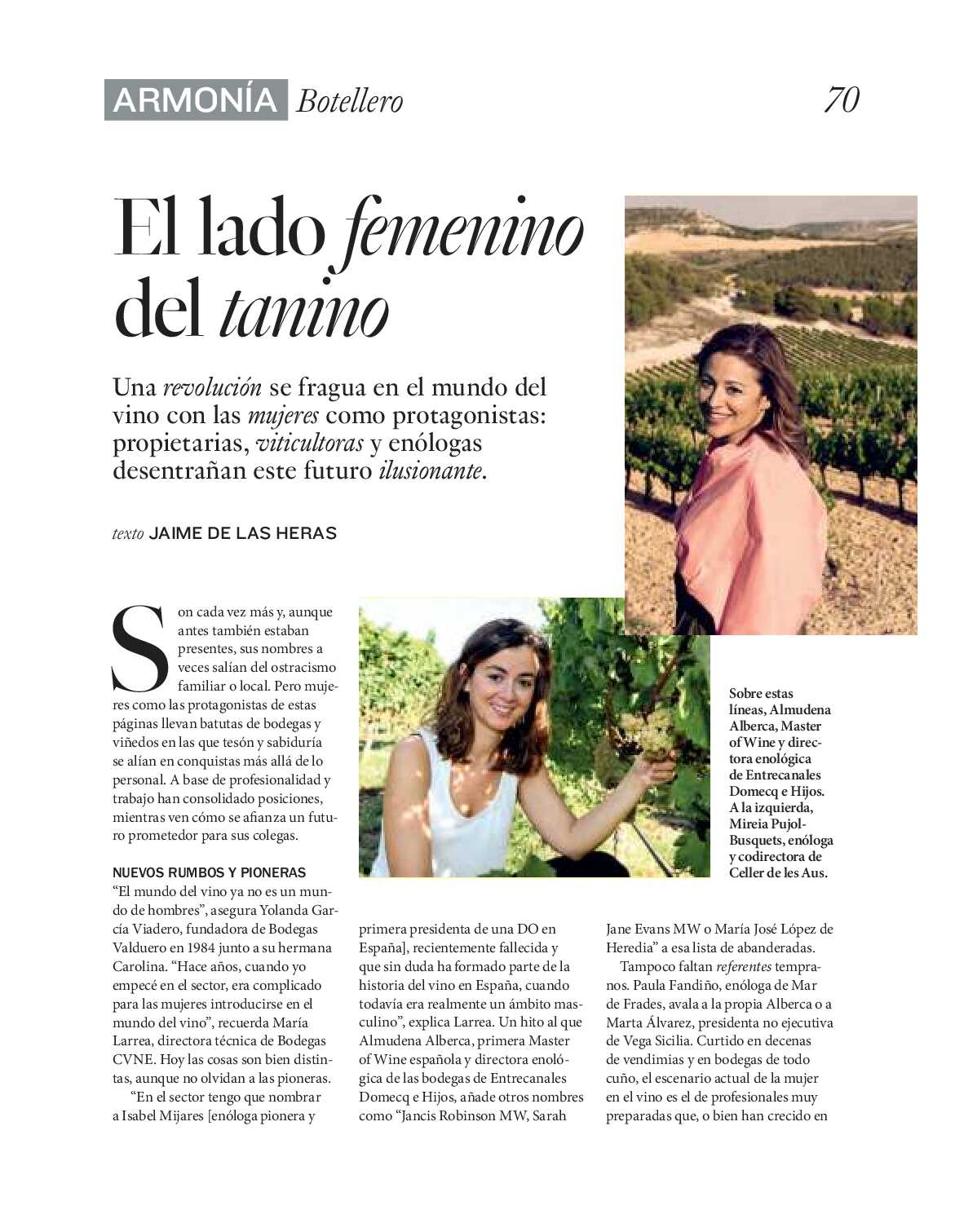 Gourmet magazine El Corte Inglés. Página 70