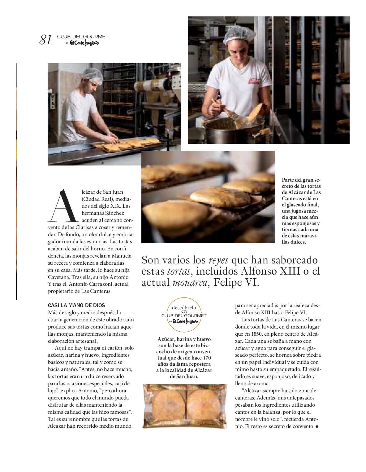 Gourmet magazine El Corte Inglés. Página 81