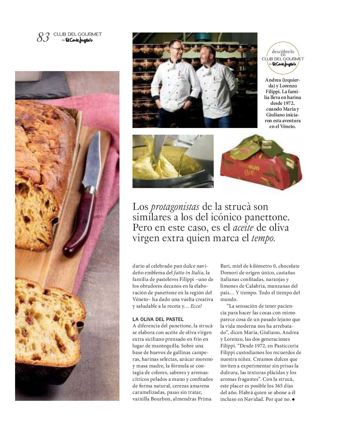 Gourmet magazine El Corte Inglés. Página 83
