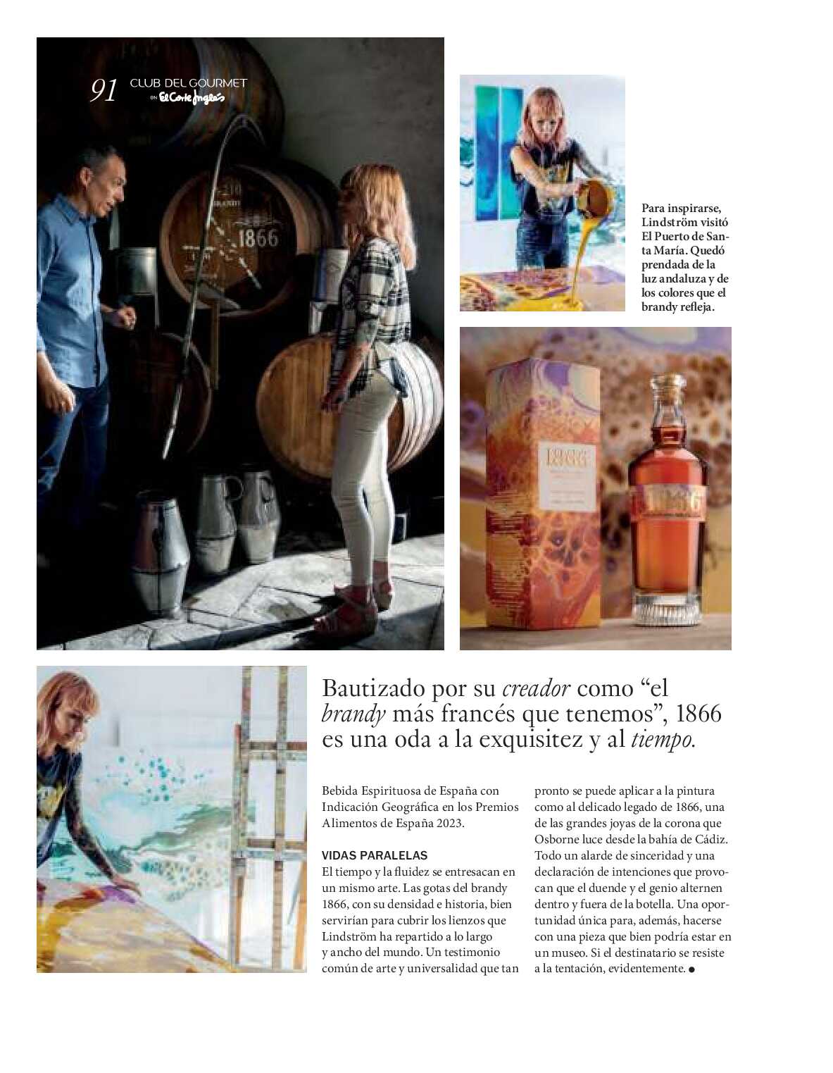 Gourmet magazine El Corte Inglés. Página 91