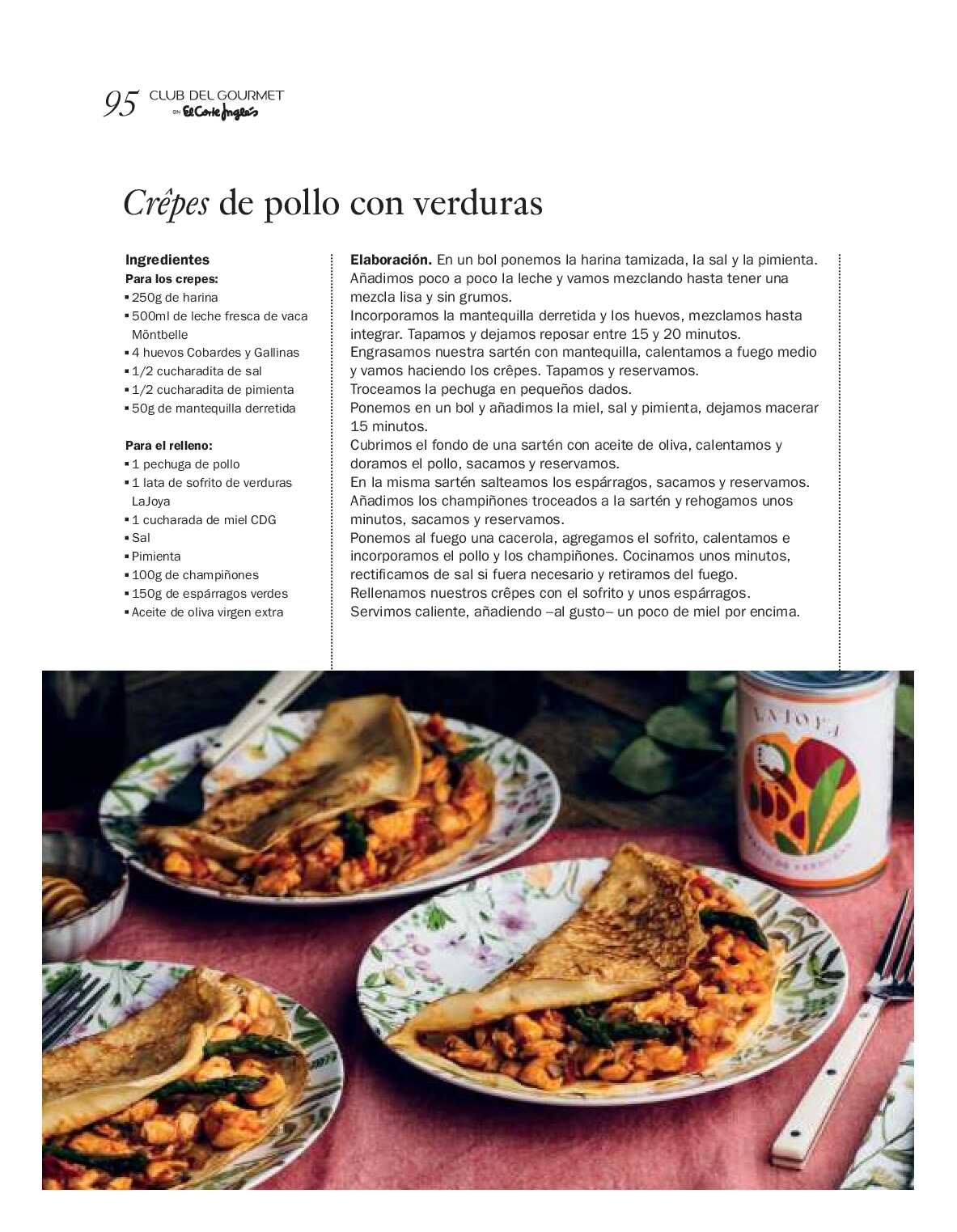Gourmet magazine El Corte Inglés. Página 95