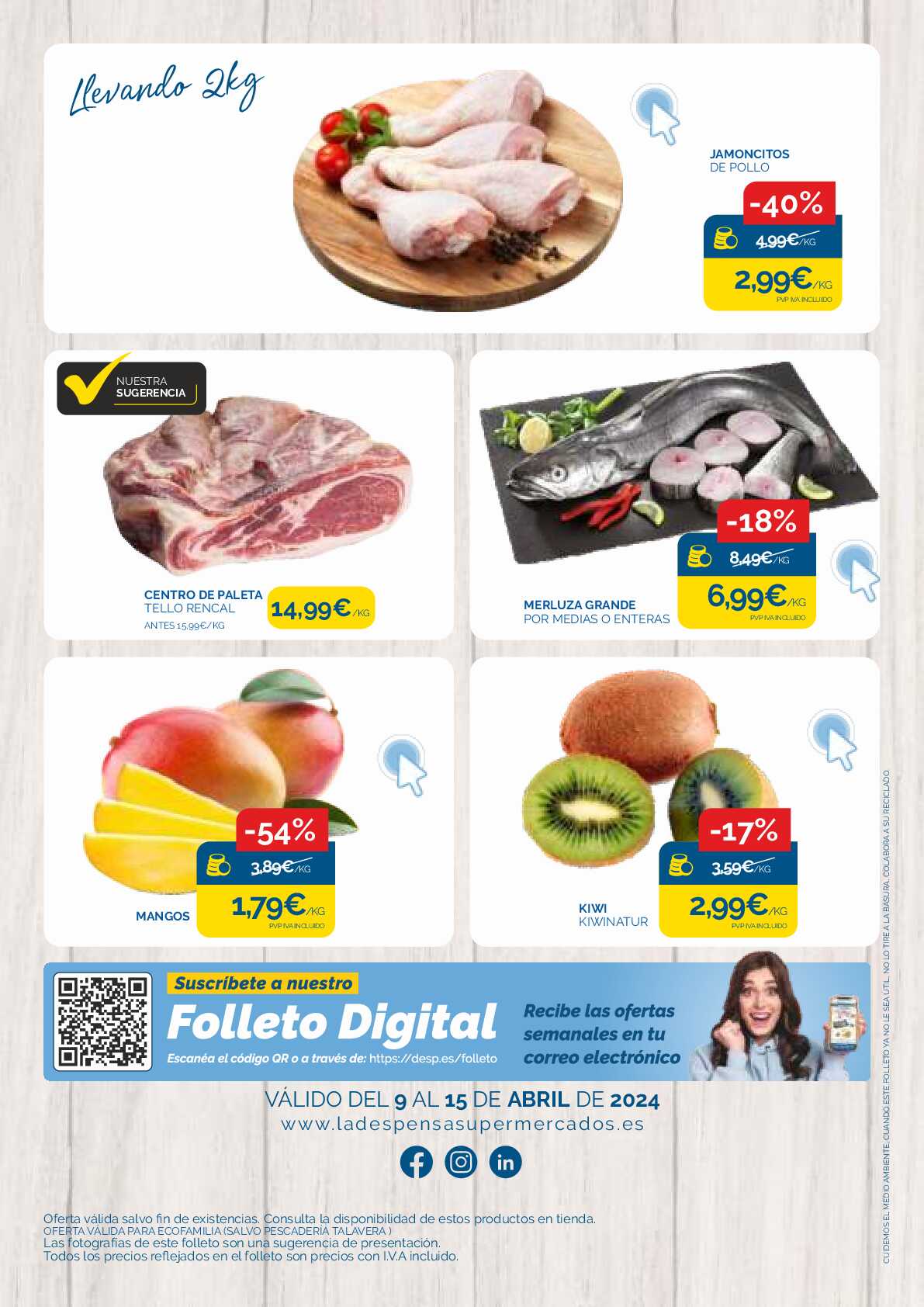 Folleto semanal Cash Ecofamilia. Página 04