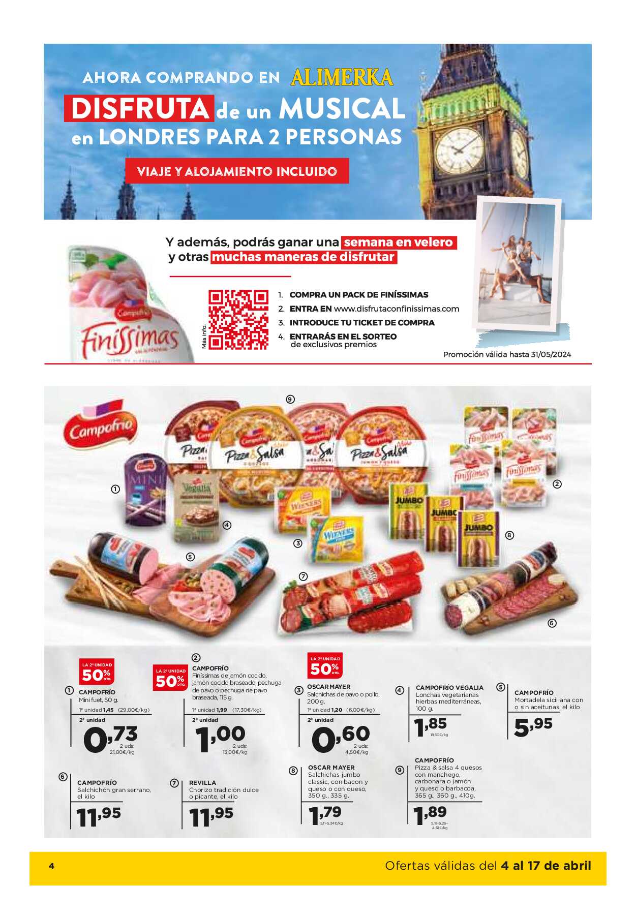 Folleto quincenal Alimerka. Página 04