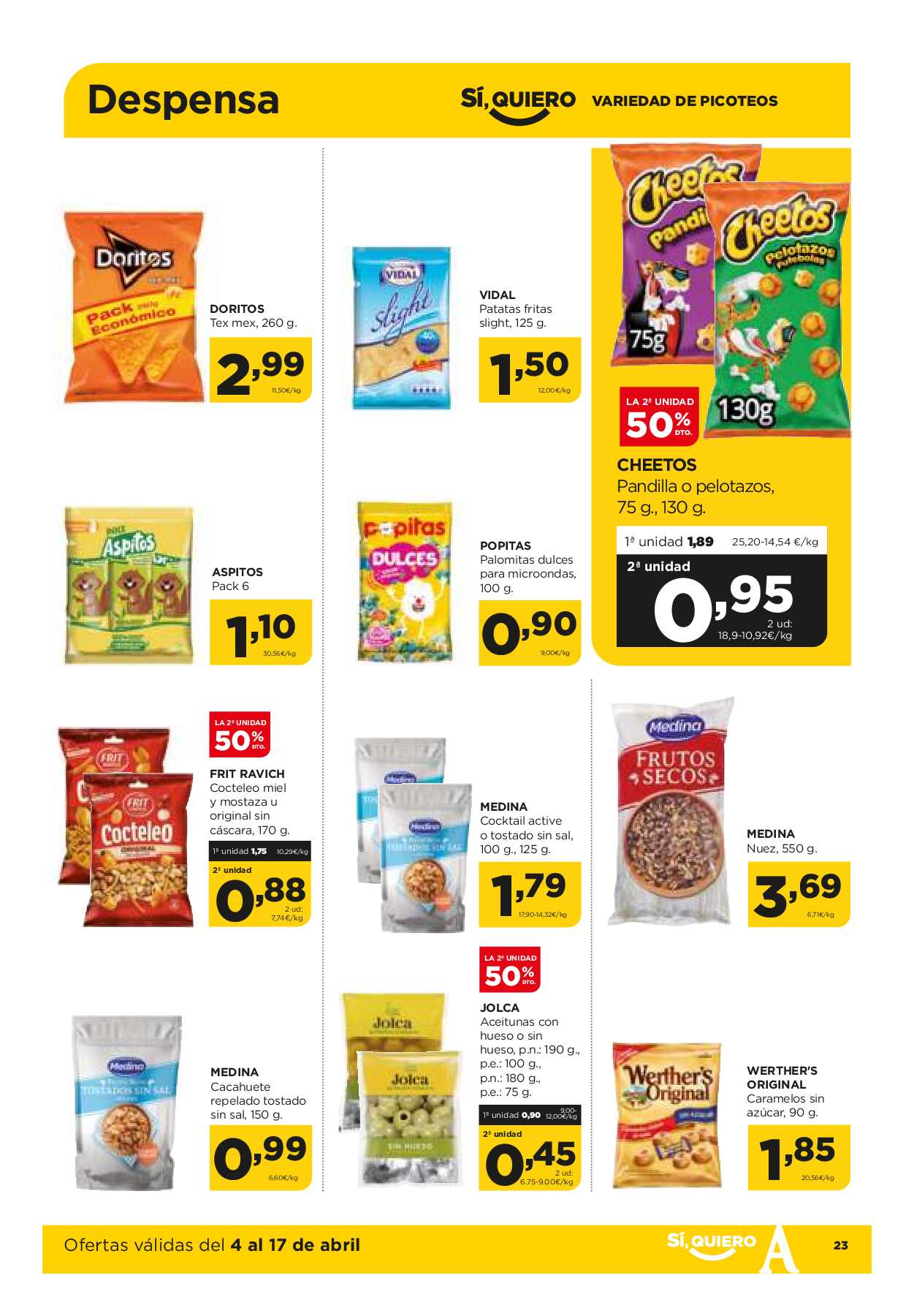 Folleto quincenal Alimerka. Página 23