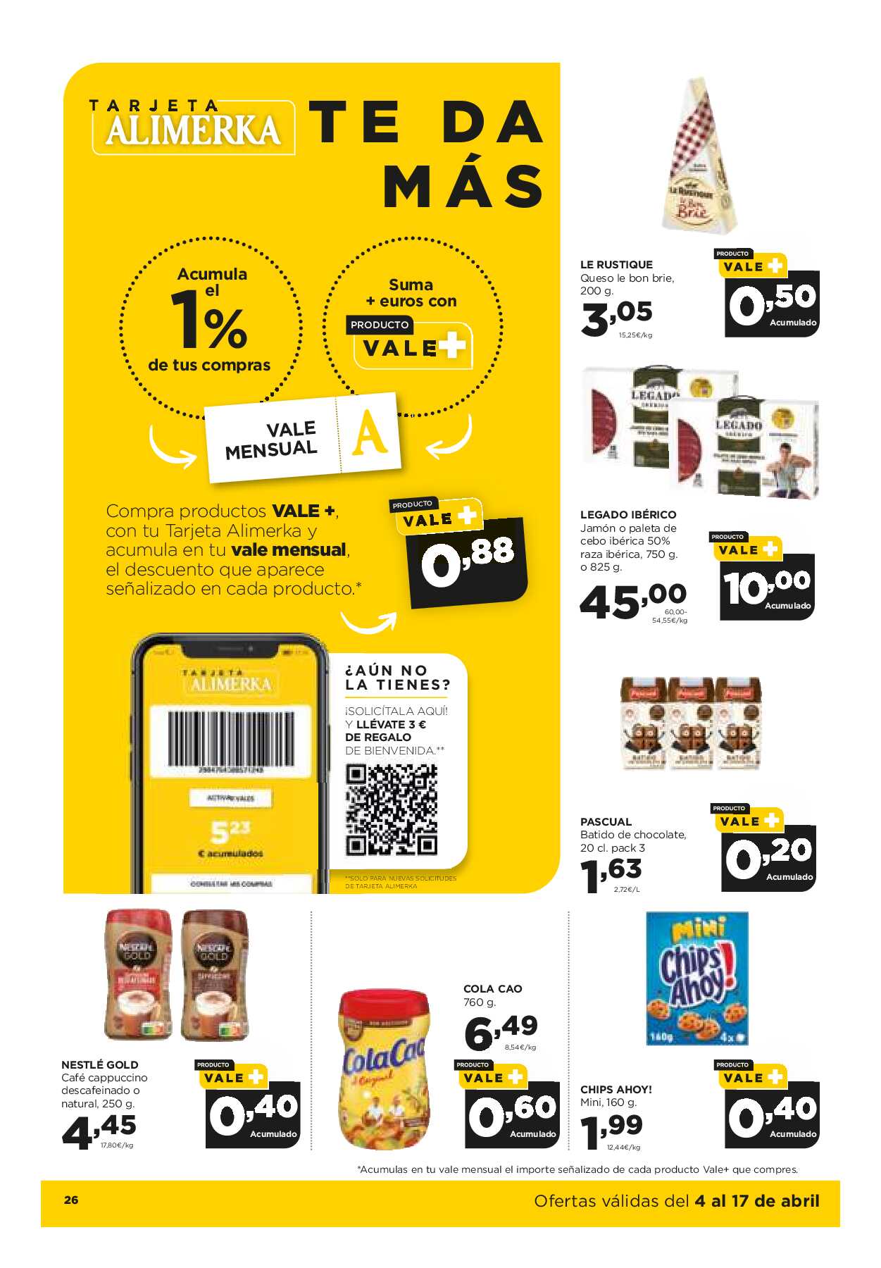 Folleto quincenal Alimerka. Página 26