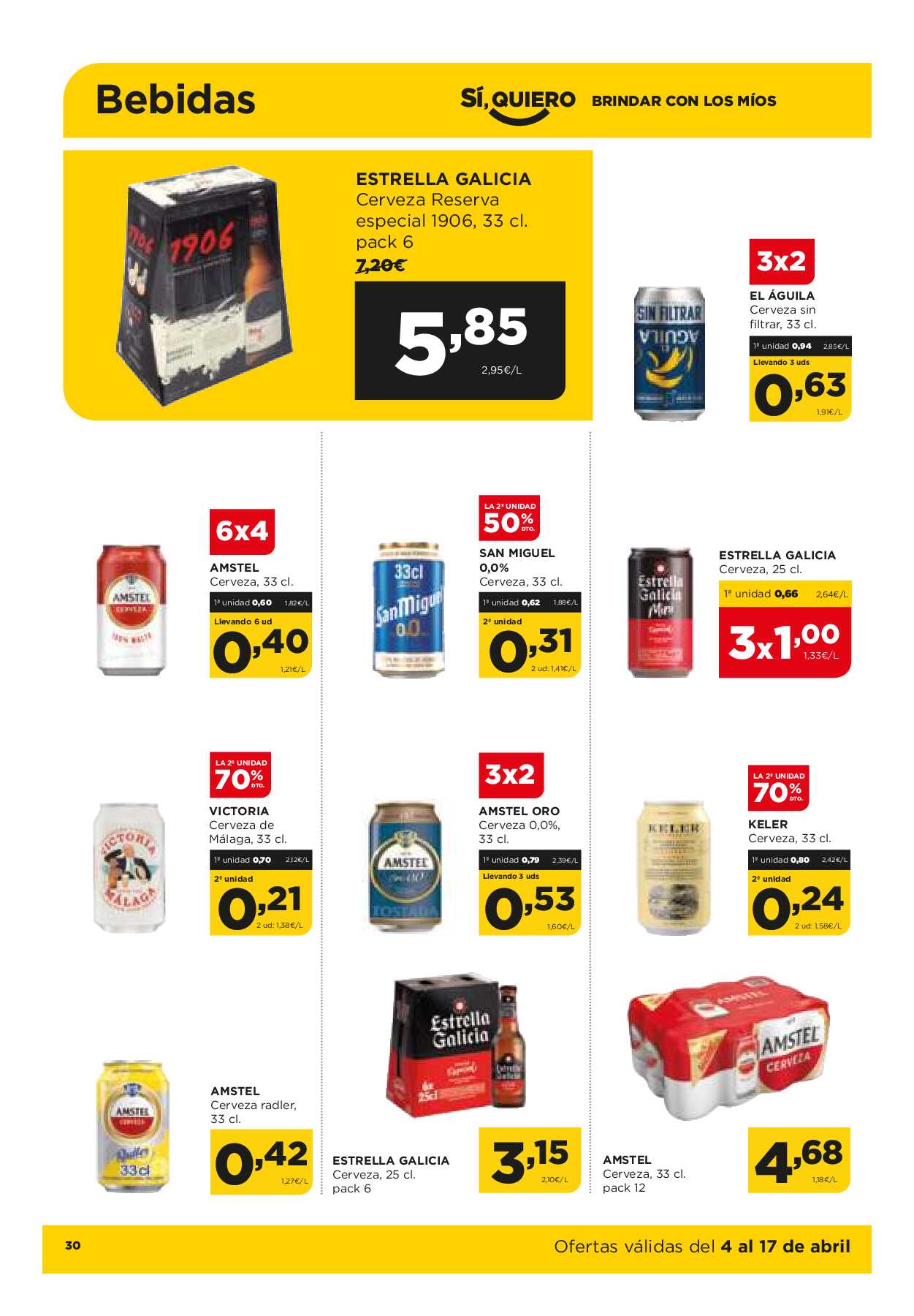 Folleto quincenal Alimerka. Página 30