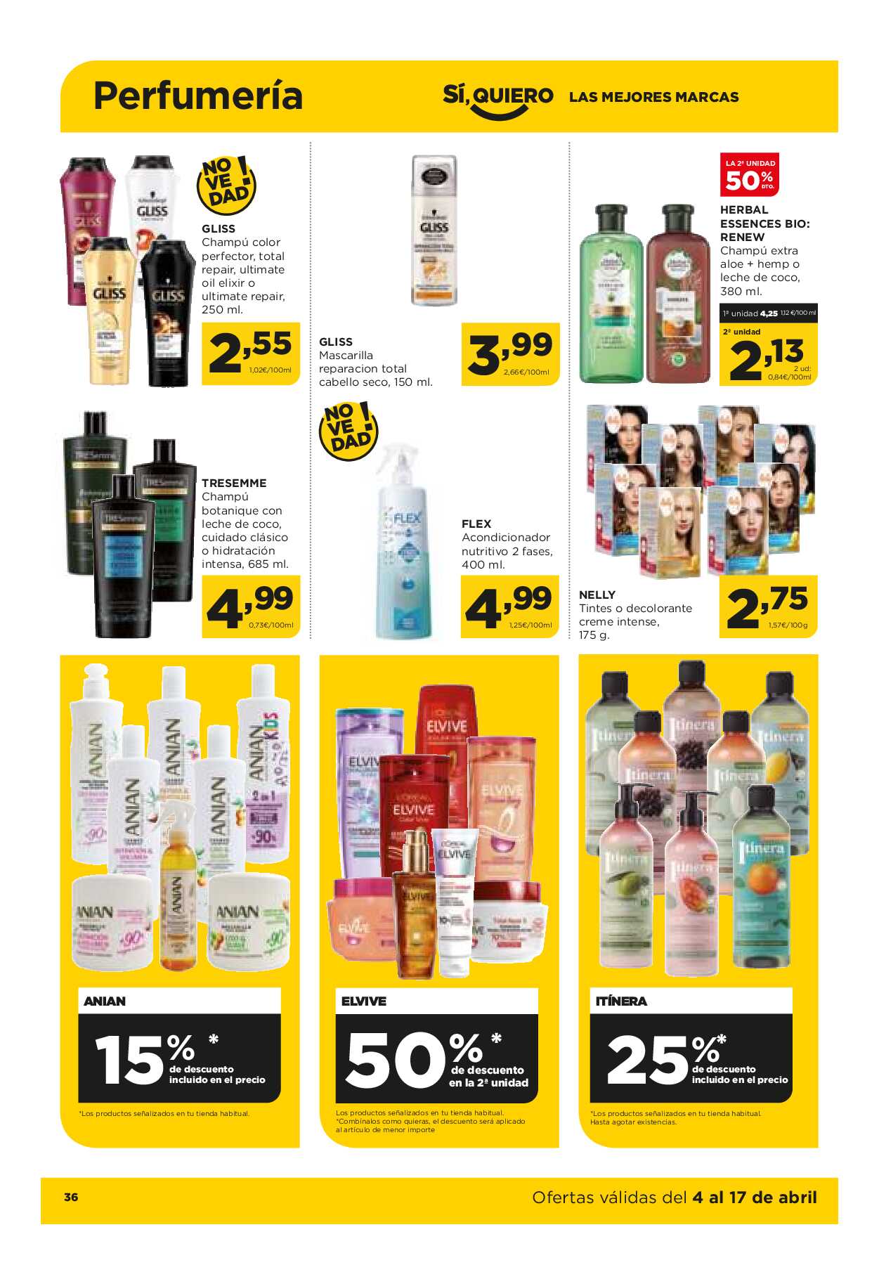 Folleto quincenal Alimerka. Página 36