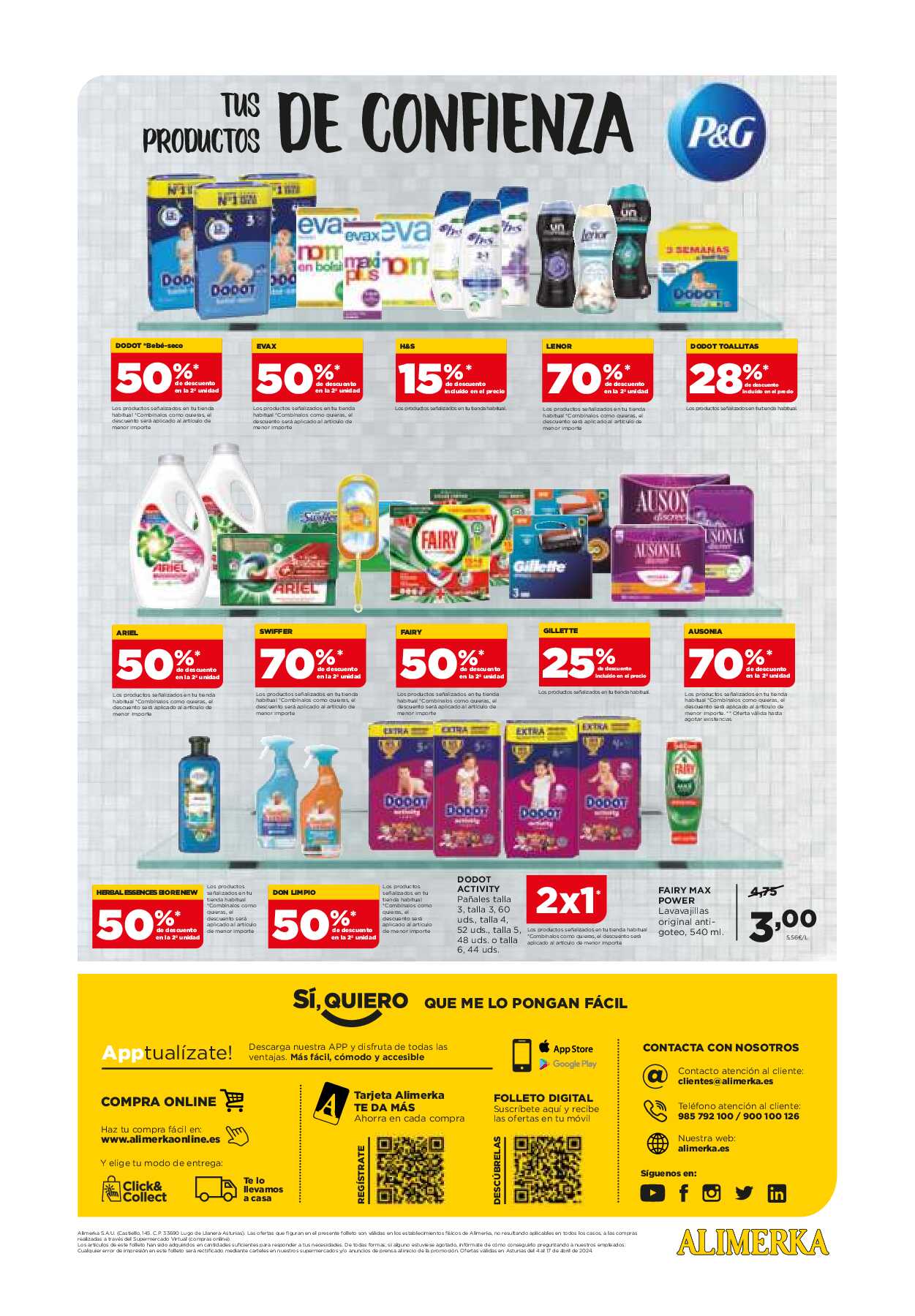 Folleto quincenal Alimerka. Página 40