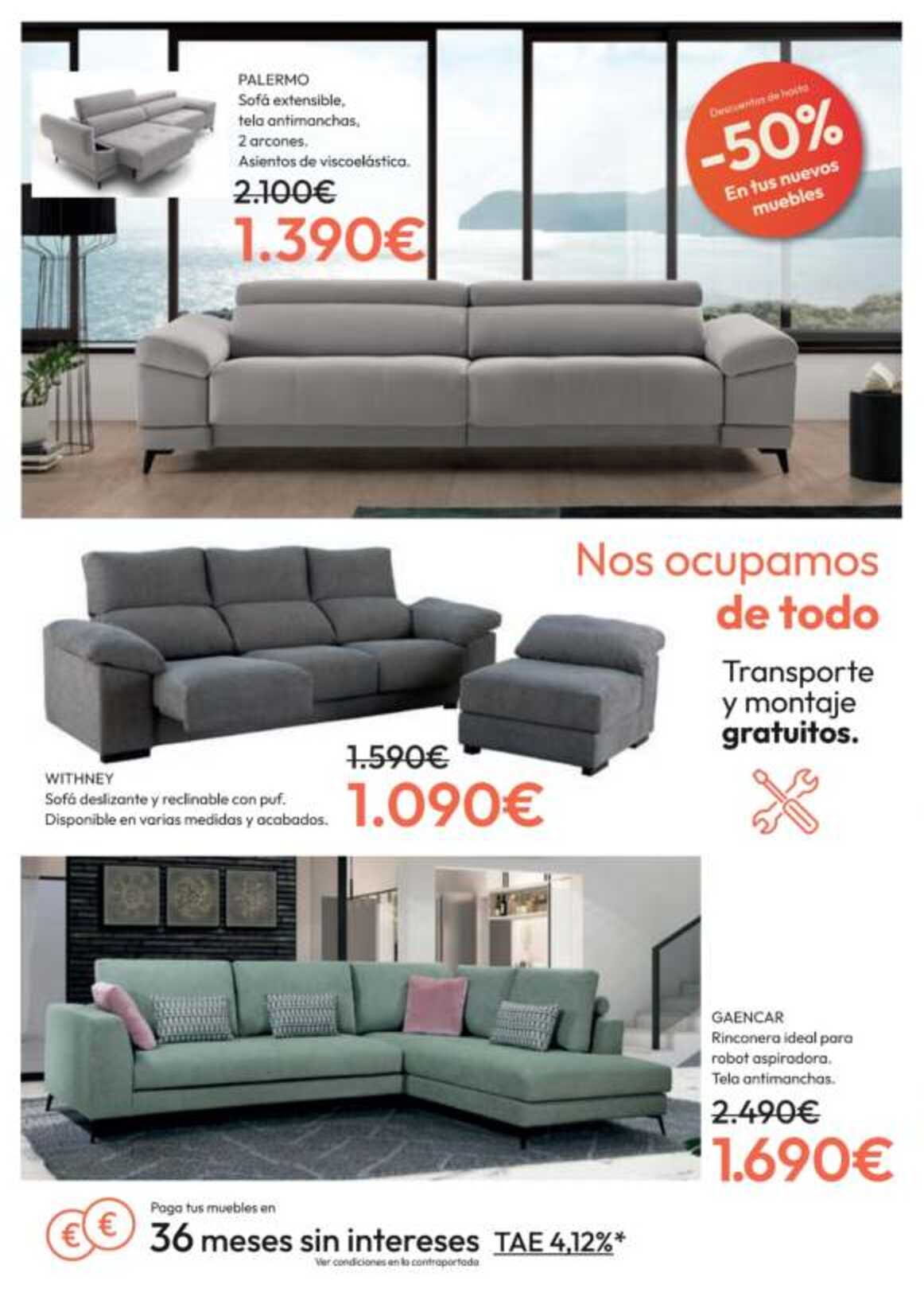 -50% en tus muebles nuevos Muebles La Fábrica. Página 04