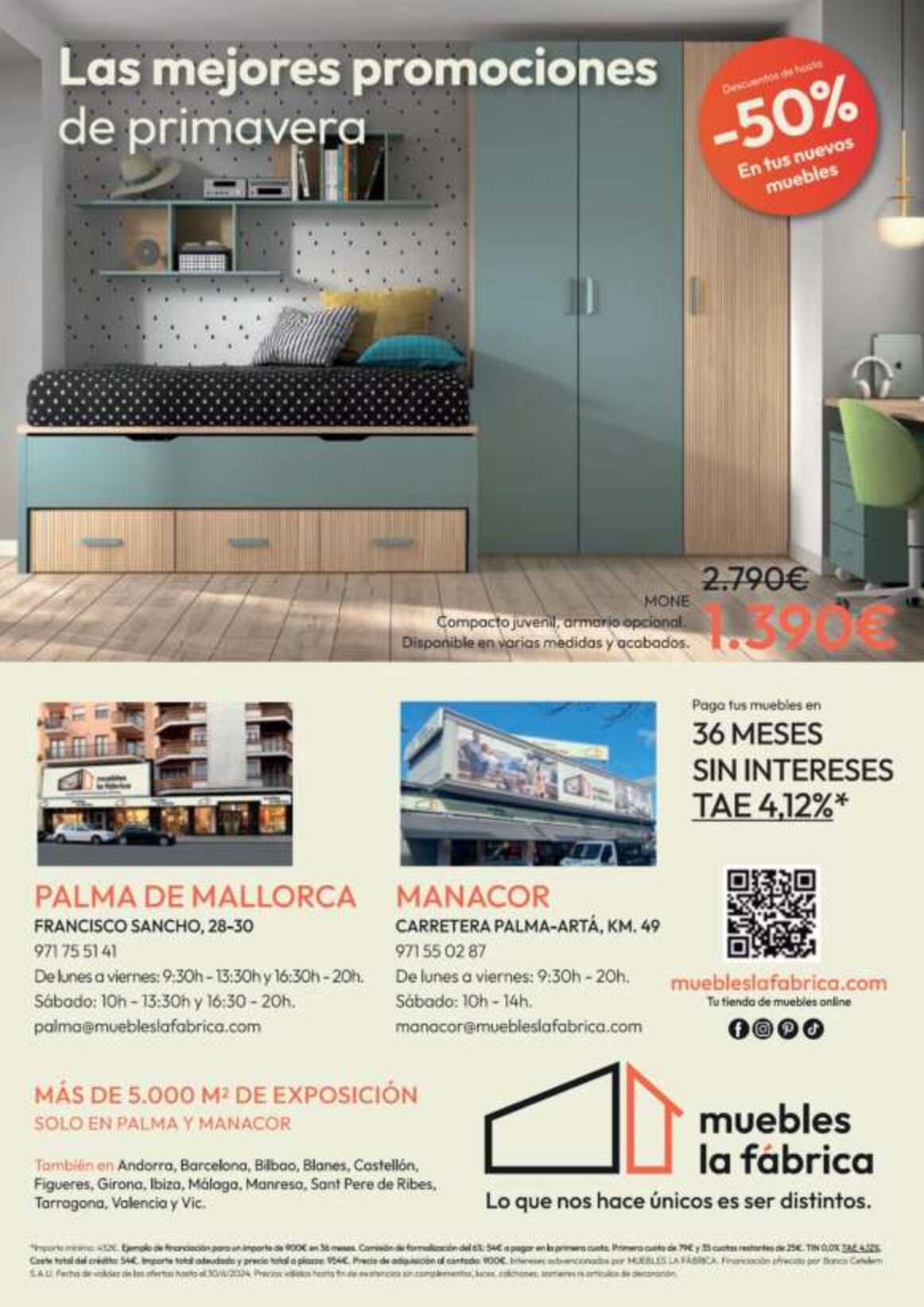 -50% en tus muebles nuevos Muebles La Fábrica. Página 08