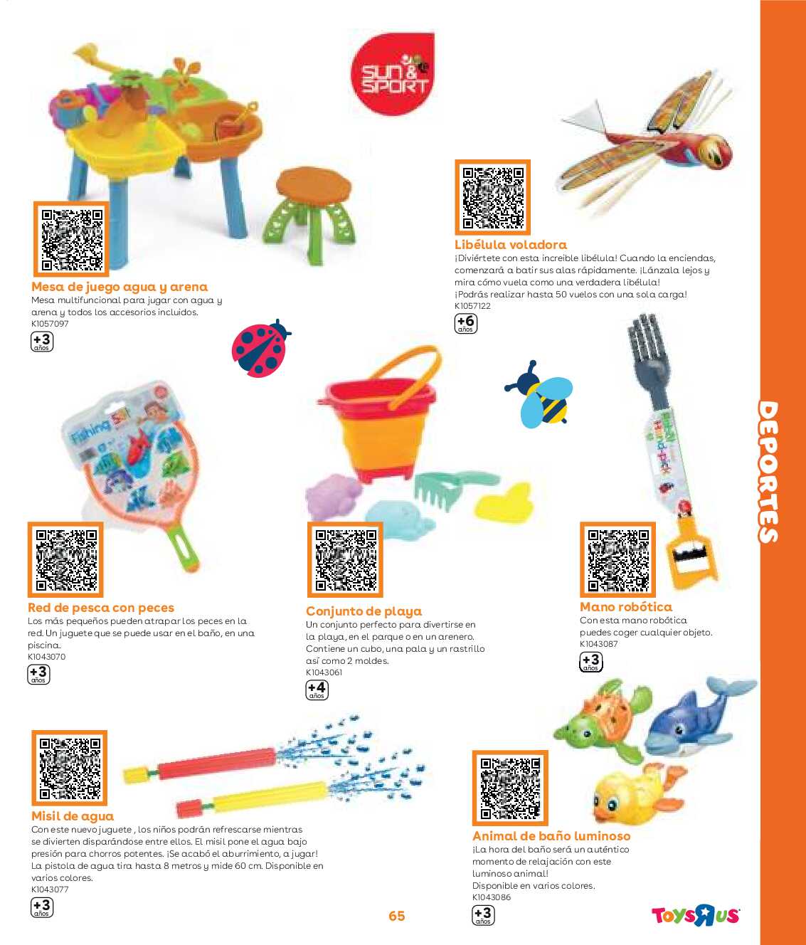 Guía aire libre Toys R Us. Página 65