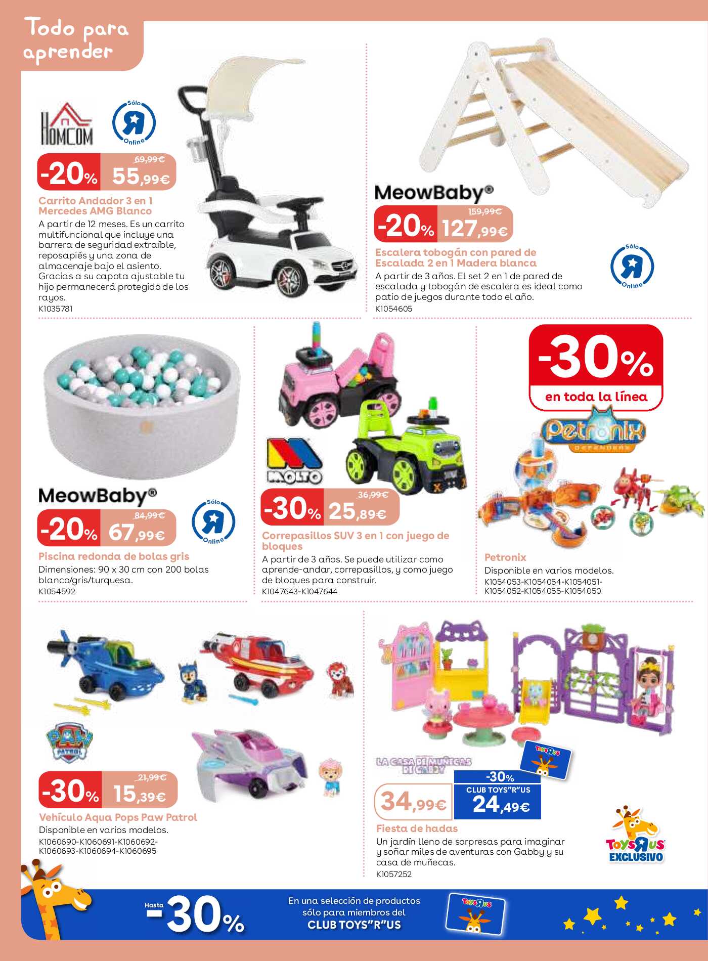 Esenciales para tu bebé Toys R Us. Página 06