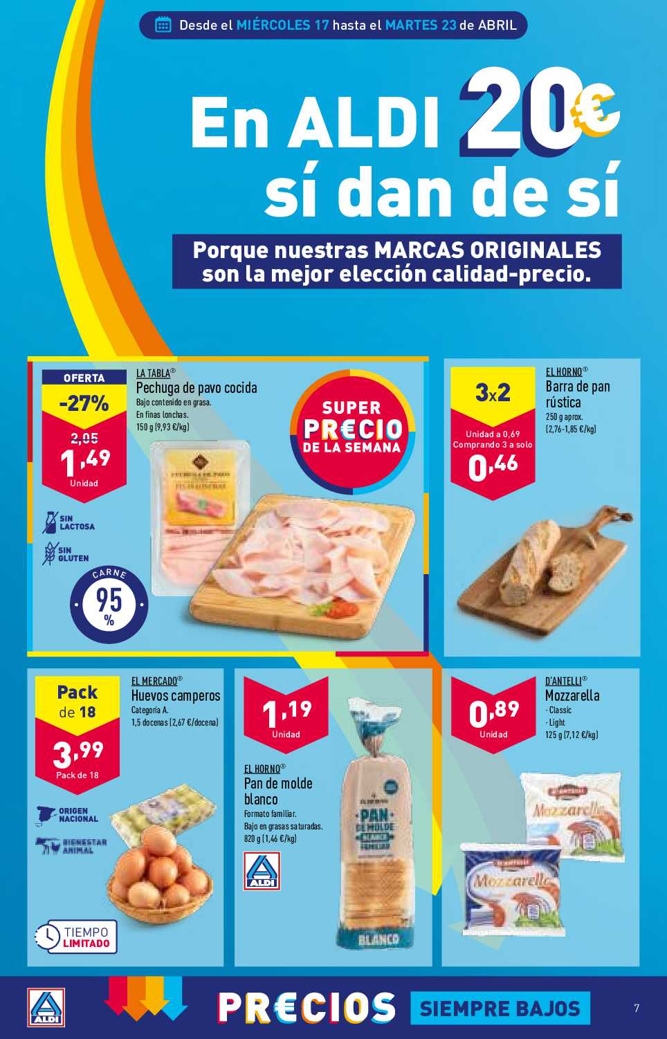 Folleto semanal Aldi. Página 07