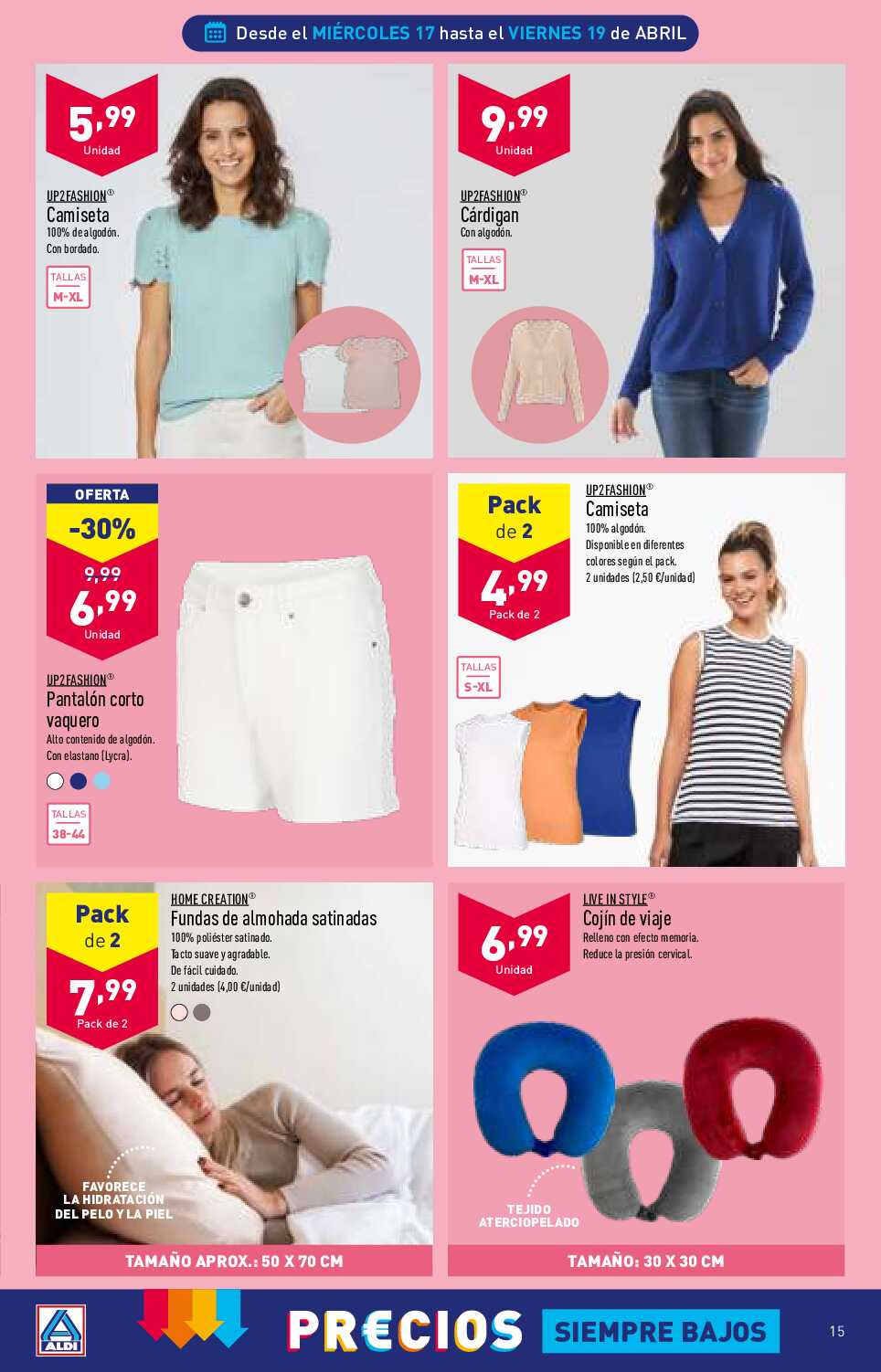 Folleto semanal Aldi. Página 15