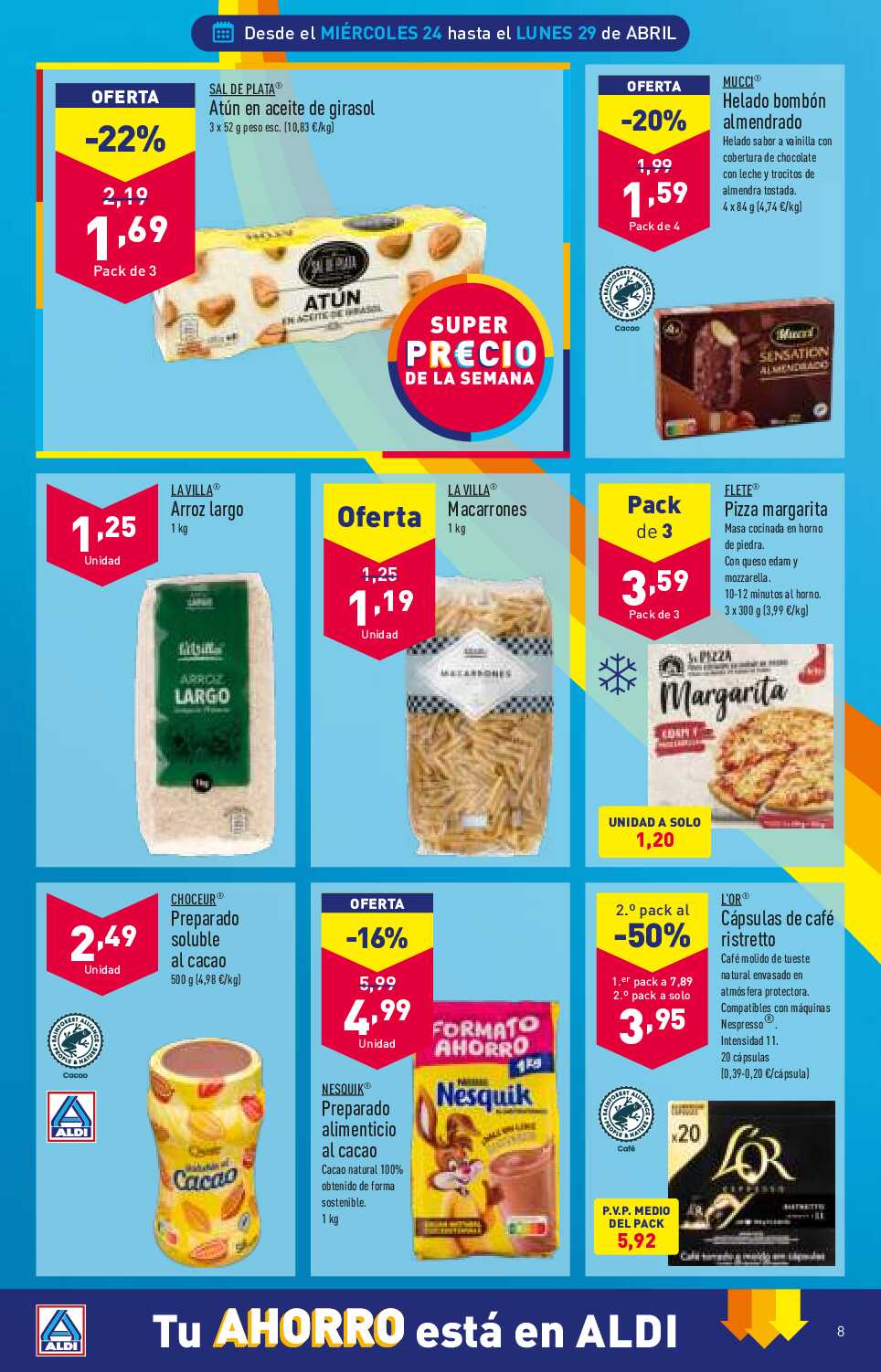 Folleto semanal Aldi. Página 08