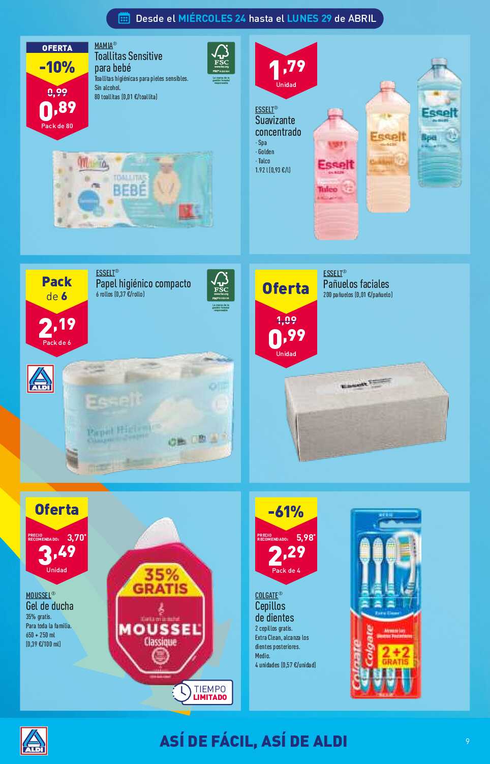 Folleto semanal Aldi. Página 09