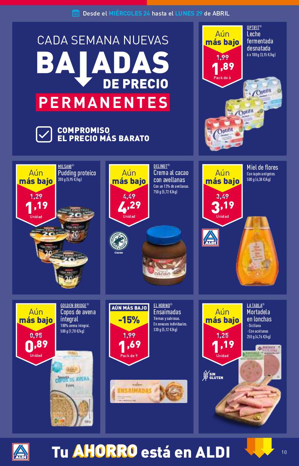 Folleto semanal Aldi. Página 10