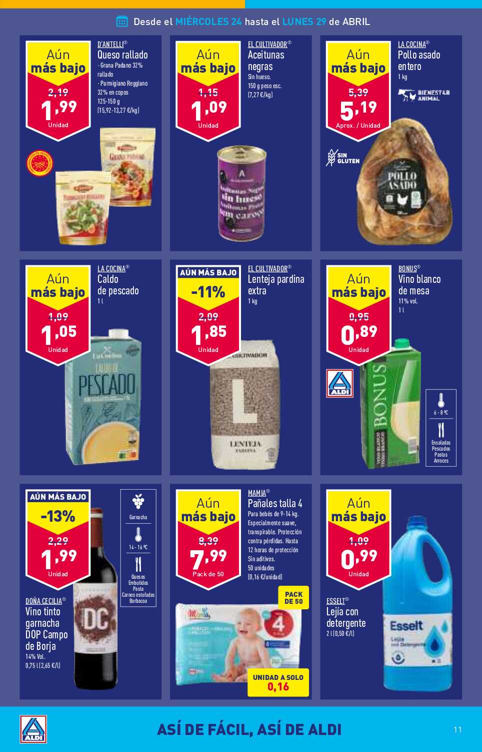 Folleto semanal Aldi. Página 11