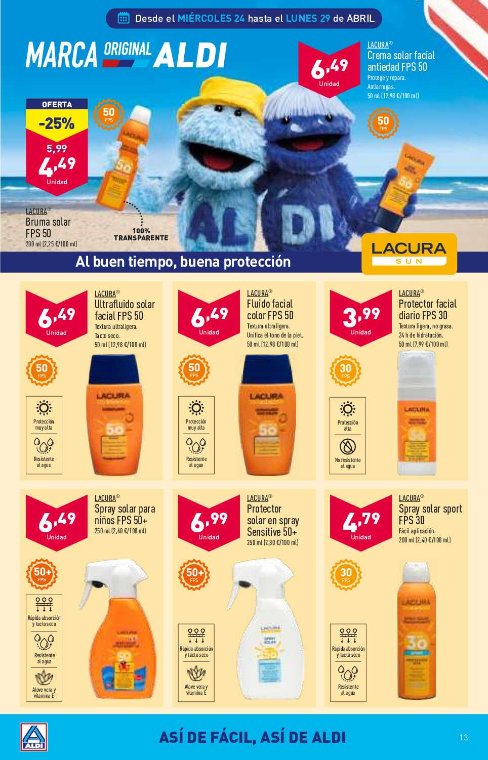 Folleto semanal Aldi. Página 13