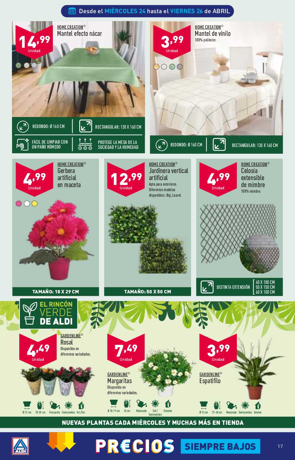 Folleto semanal Aldi. Página 17