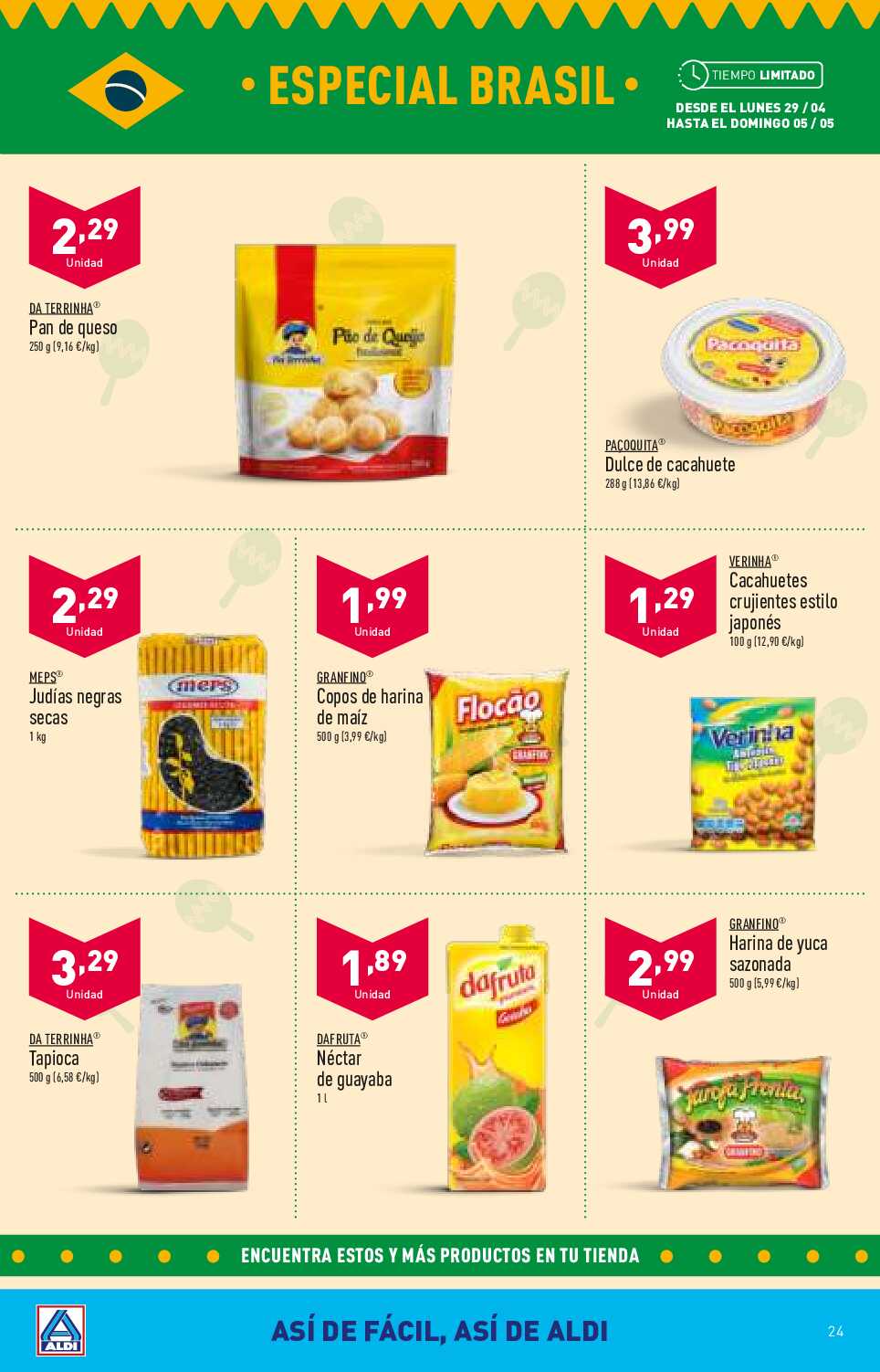 Folleto semanal Aldi. Página 24