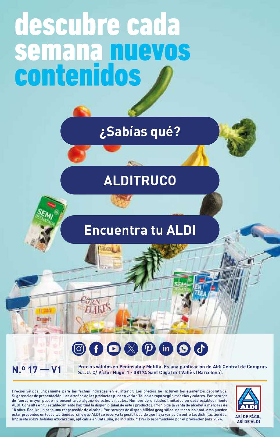 Folleto semanal Aldi. Página 28