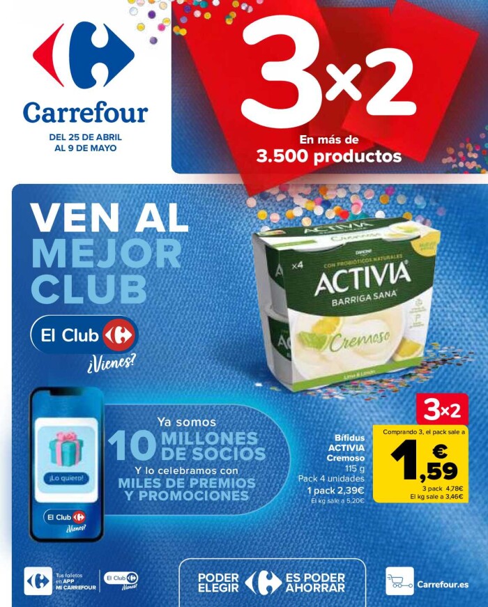 3x2 Carrefour Carrefour. Página de portada