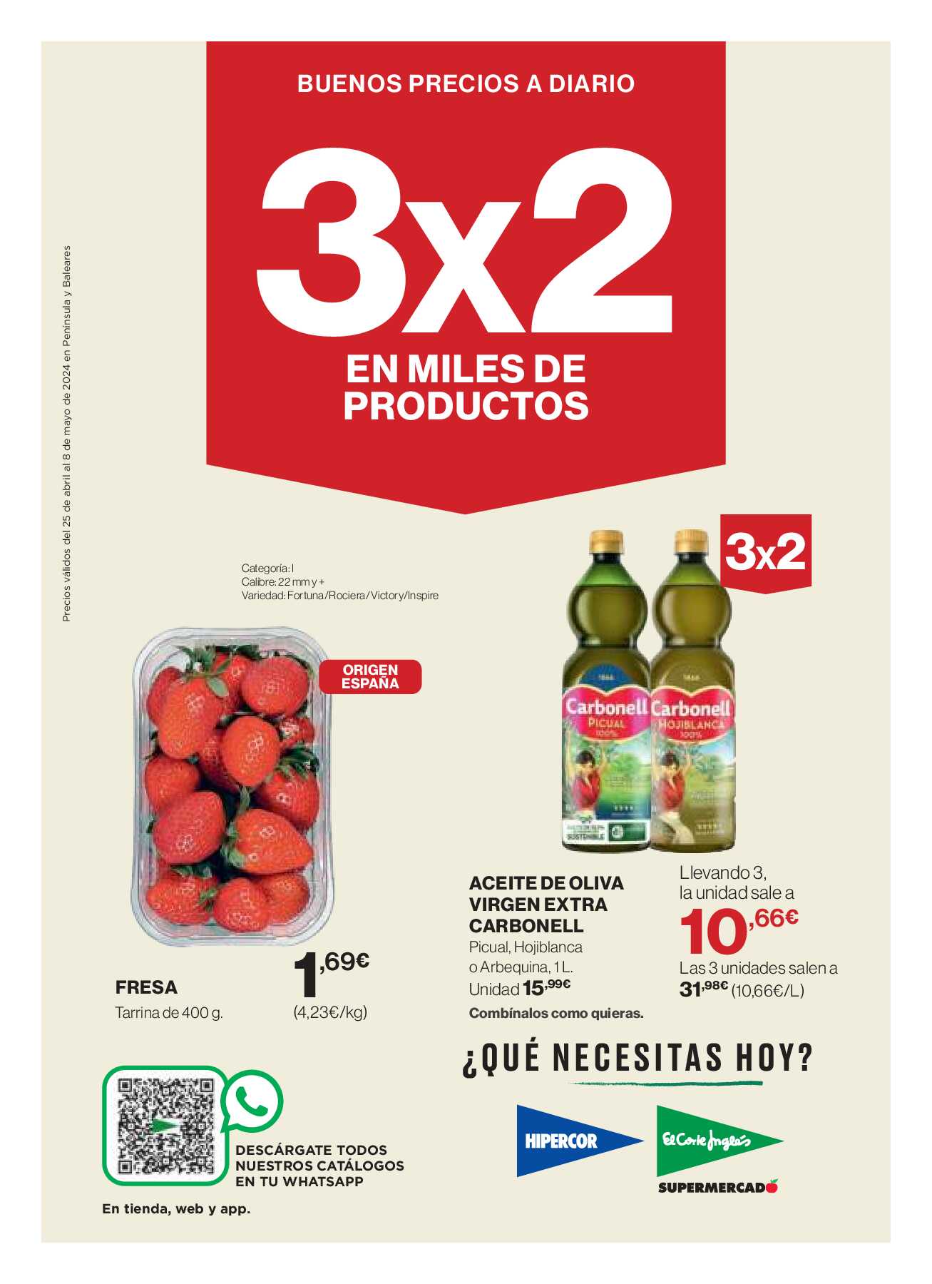 3x2 en miles de productos El Corte Inglés. Página 01