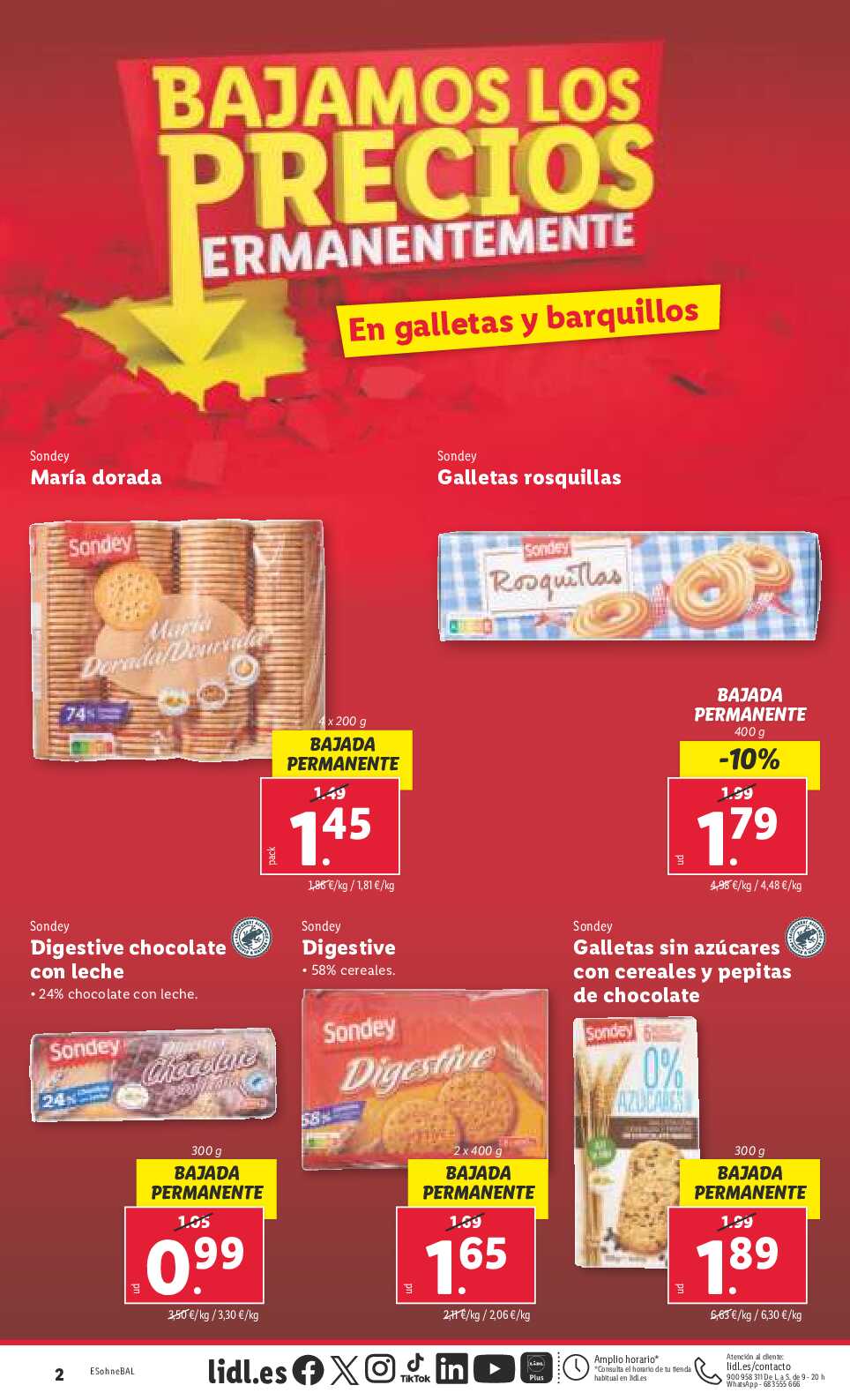 Folleto semanal Lidl. Página 02