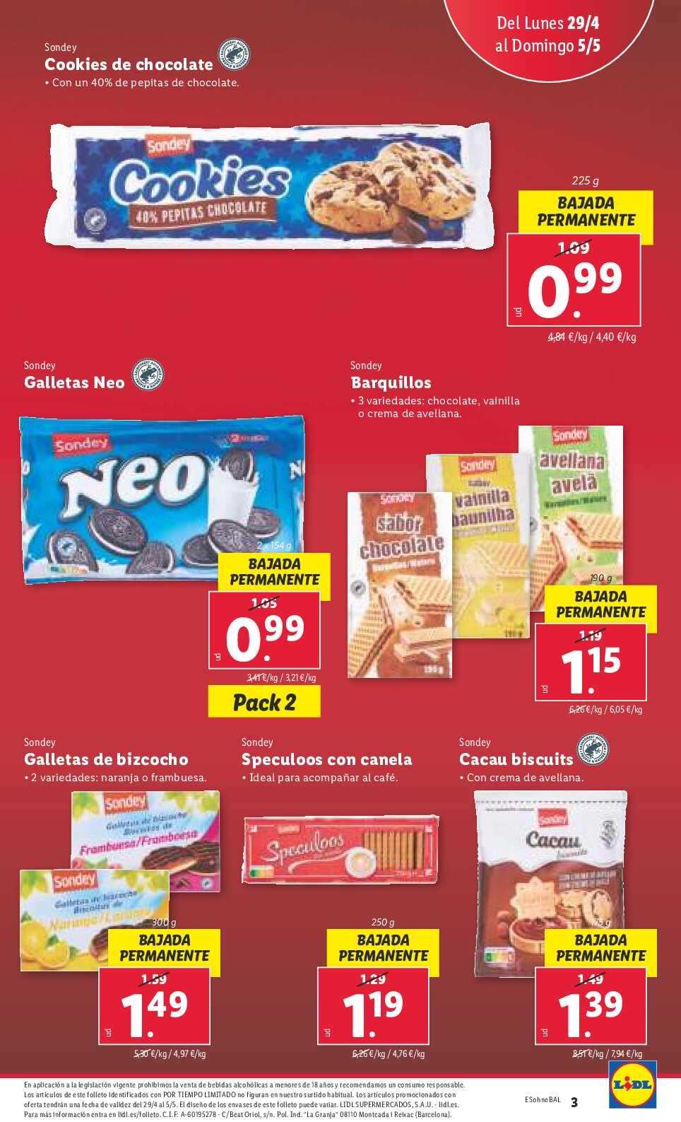 Folleto semanal Lidl. Página 03