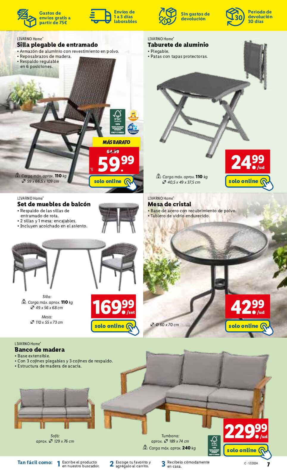 Ofertas de jardín Lidl. Página 07