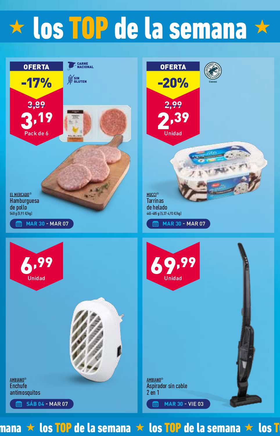 Folleto semanal Aldi. Página 03
