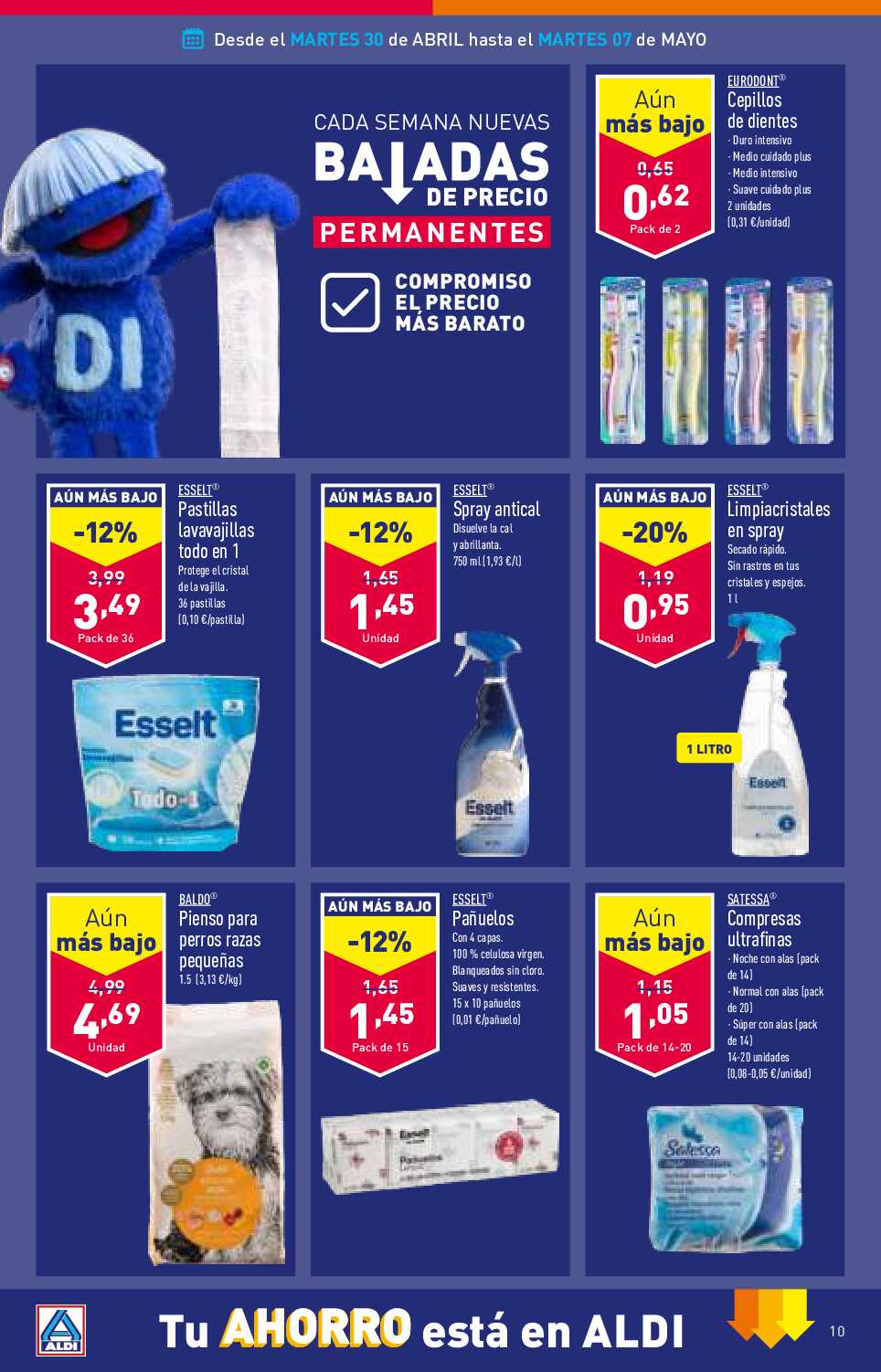 Folleto semanal Aldi. Página 10