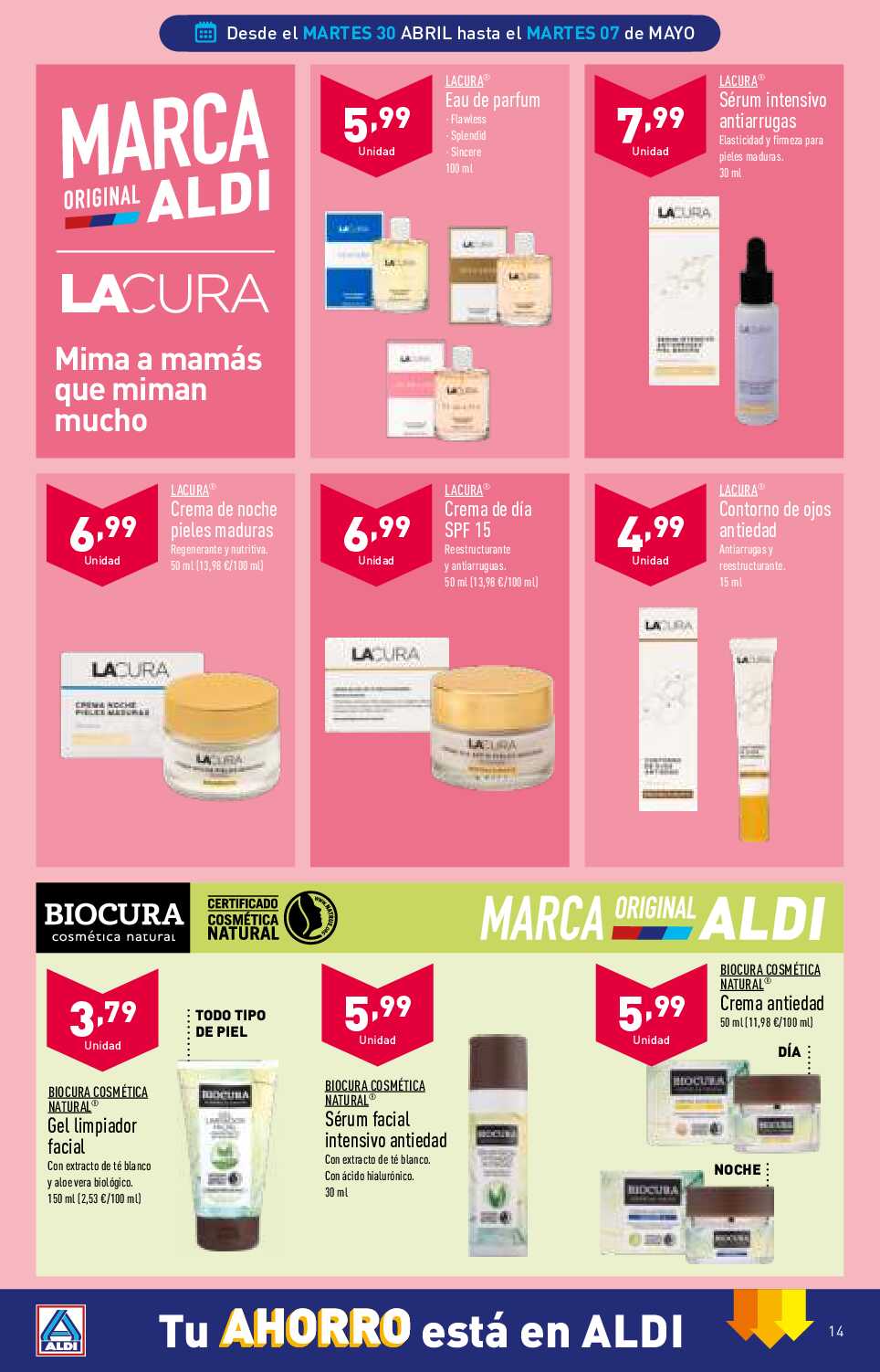 Folleto semanal Aldi. Página 14