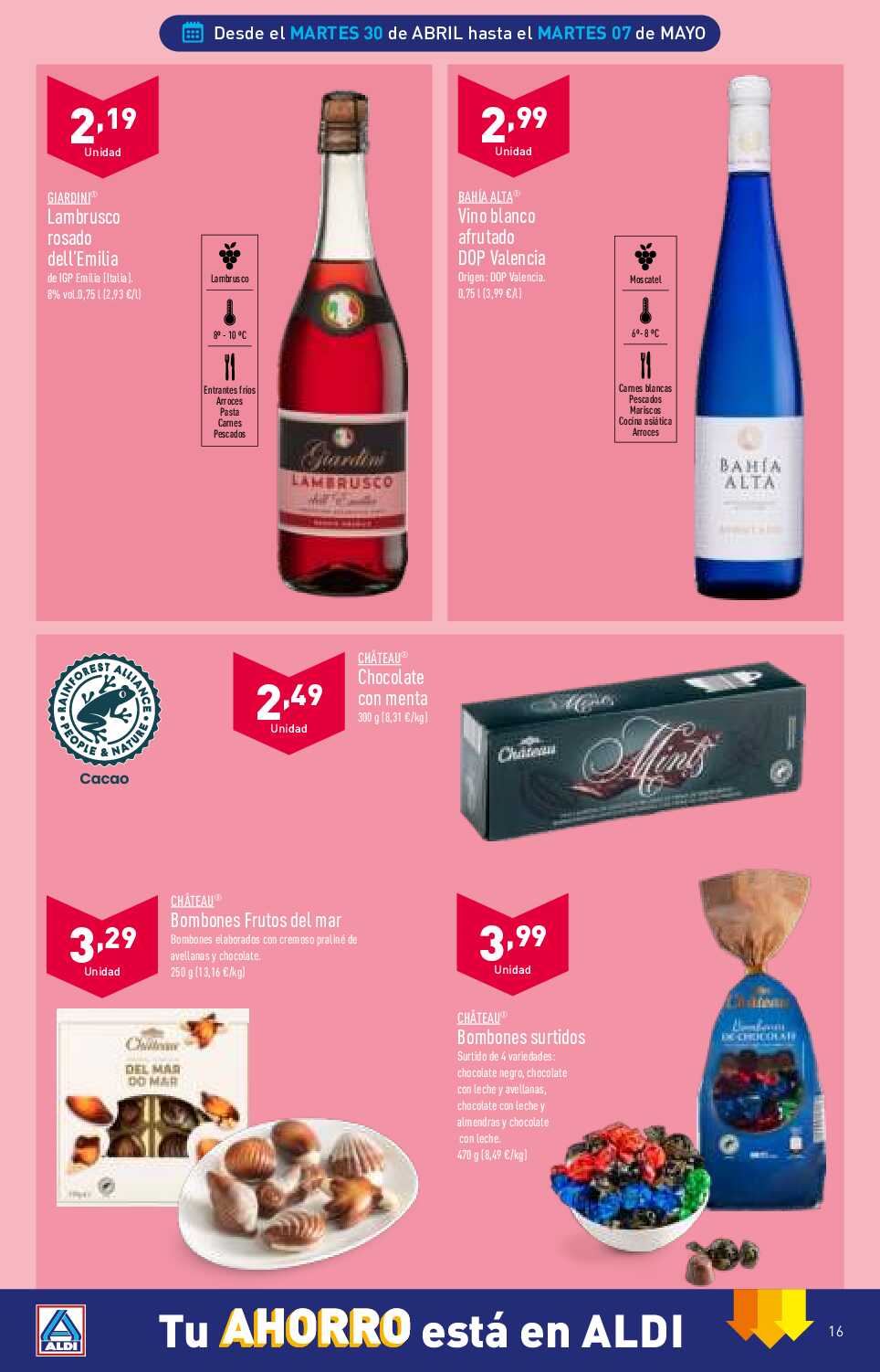 Folleto semanal Aldi. Página 16