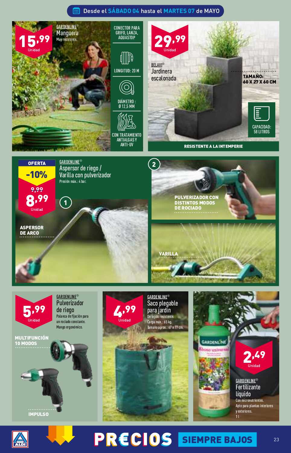 Folleto semanal Aldi. Página 23