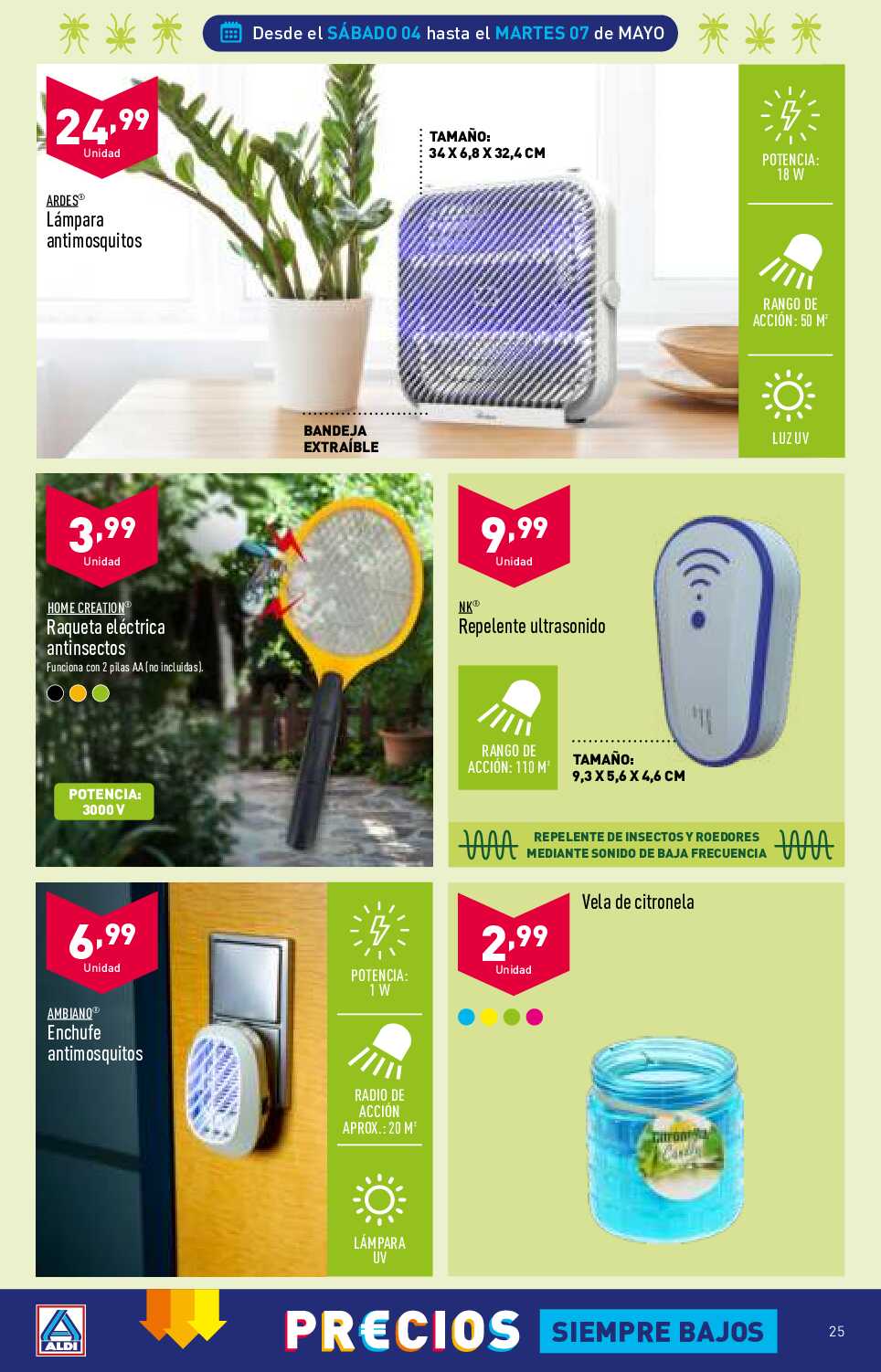 Folleto semanal Aldi. Página 25