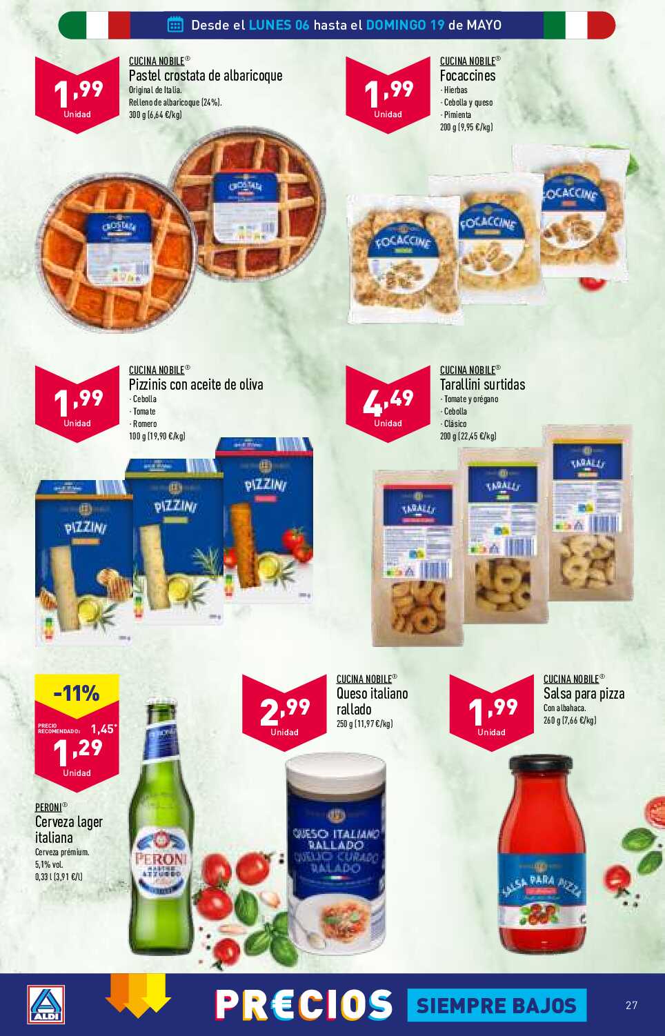 Folleto semanal Aldi. Página 27