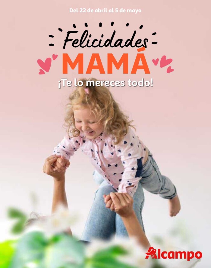 Día de la madre Alcampo. Página de portada